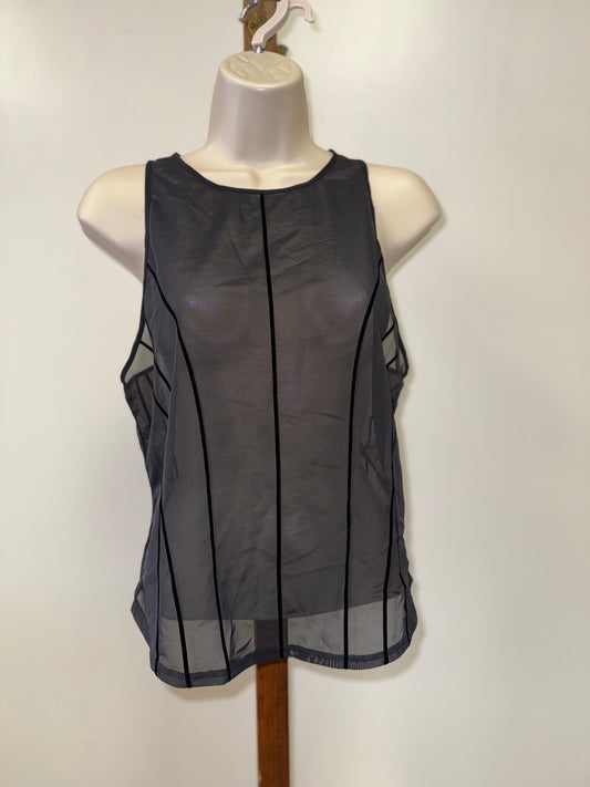 Victoria's Secret VSX (Large) Black Sheer Lightweight Tank Top