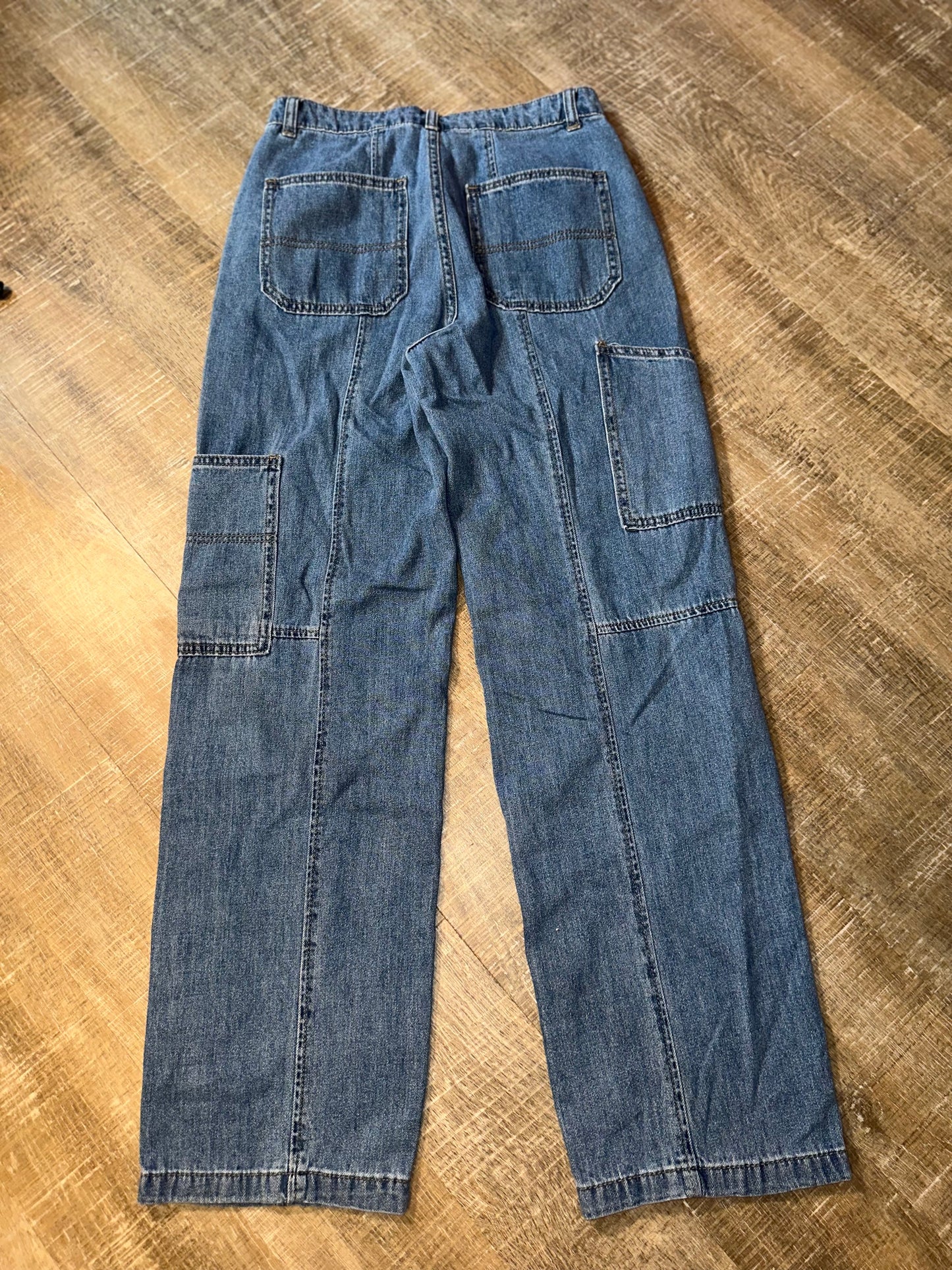 Future Collective with Reese Blustein (2) Denim Cargo Jeans