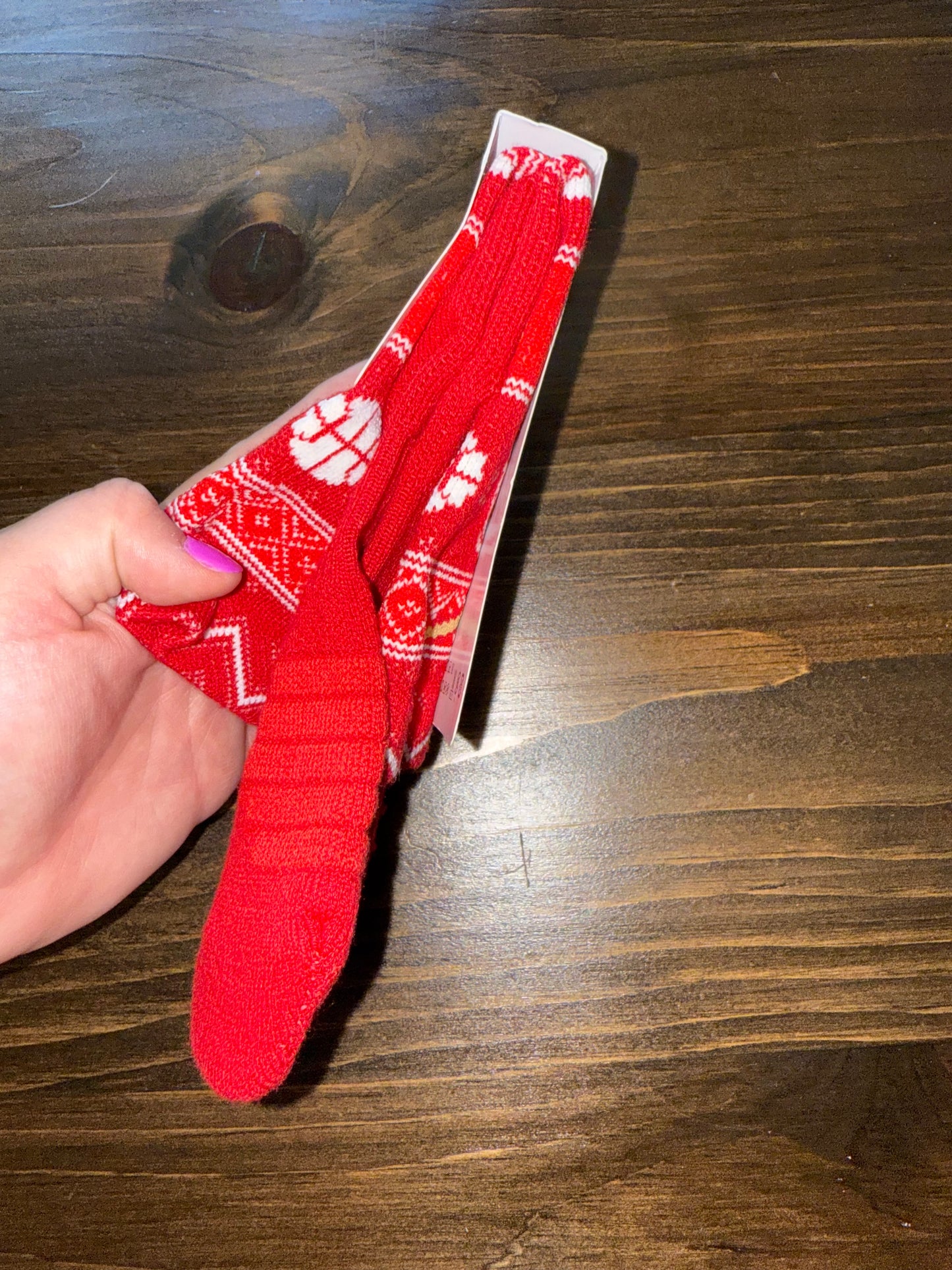 NWT Nike Elite Dri Fit Brand New Red Christmas Basketball Crew Socks