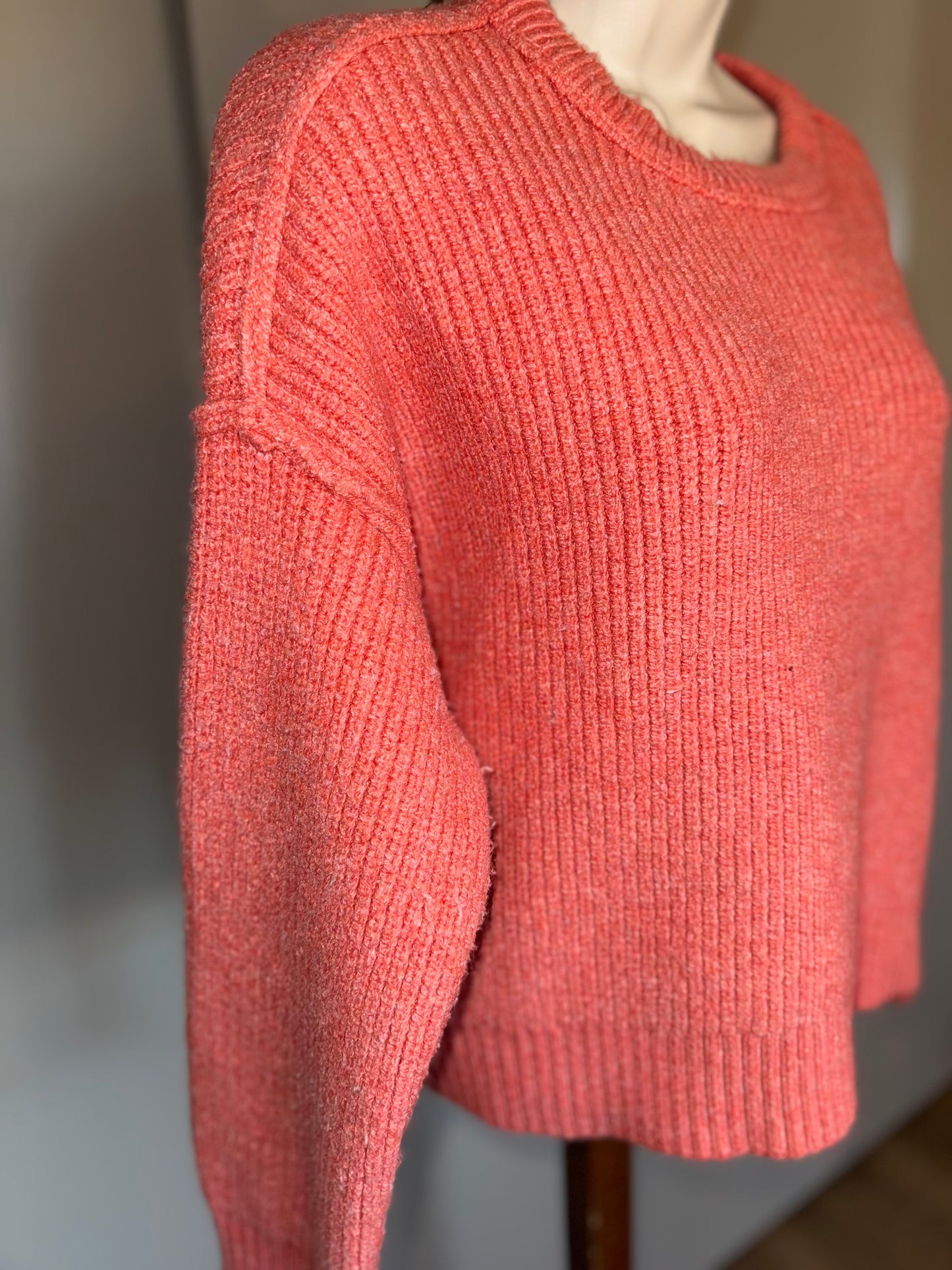 American Eagle (XL) Orange Knit Sweater