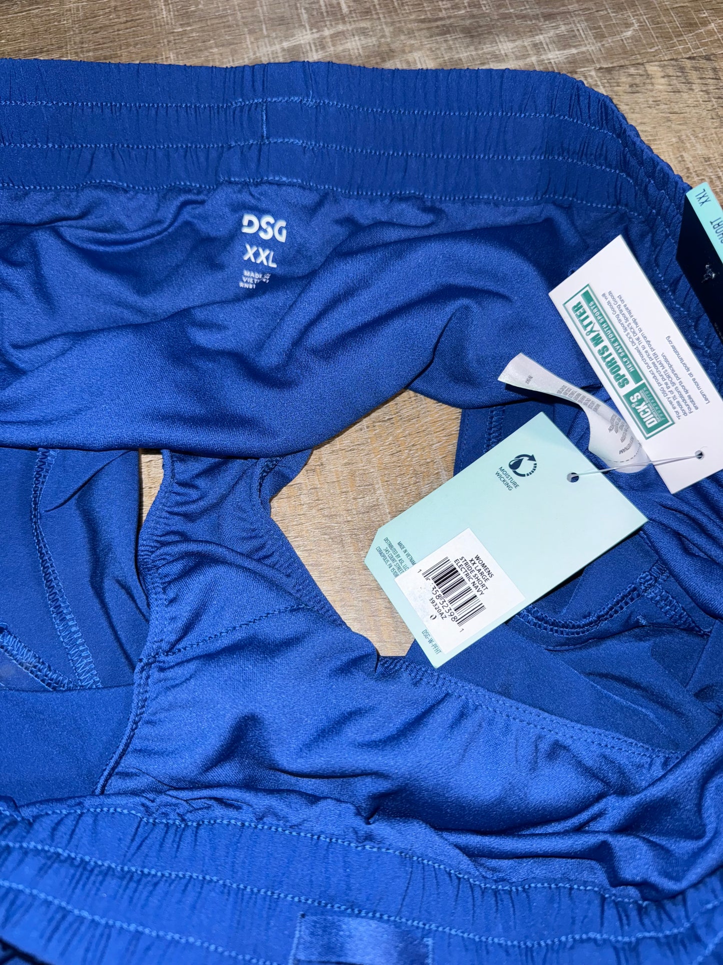 NWT DSG (XXL) Brand New Navy Blue 3" Inseam Athletic Fit Shorts
