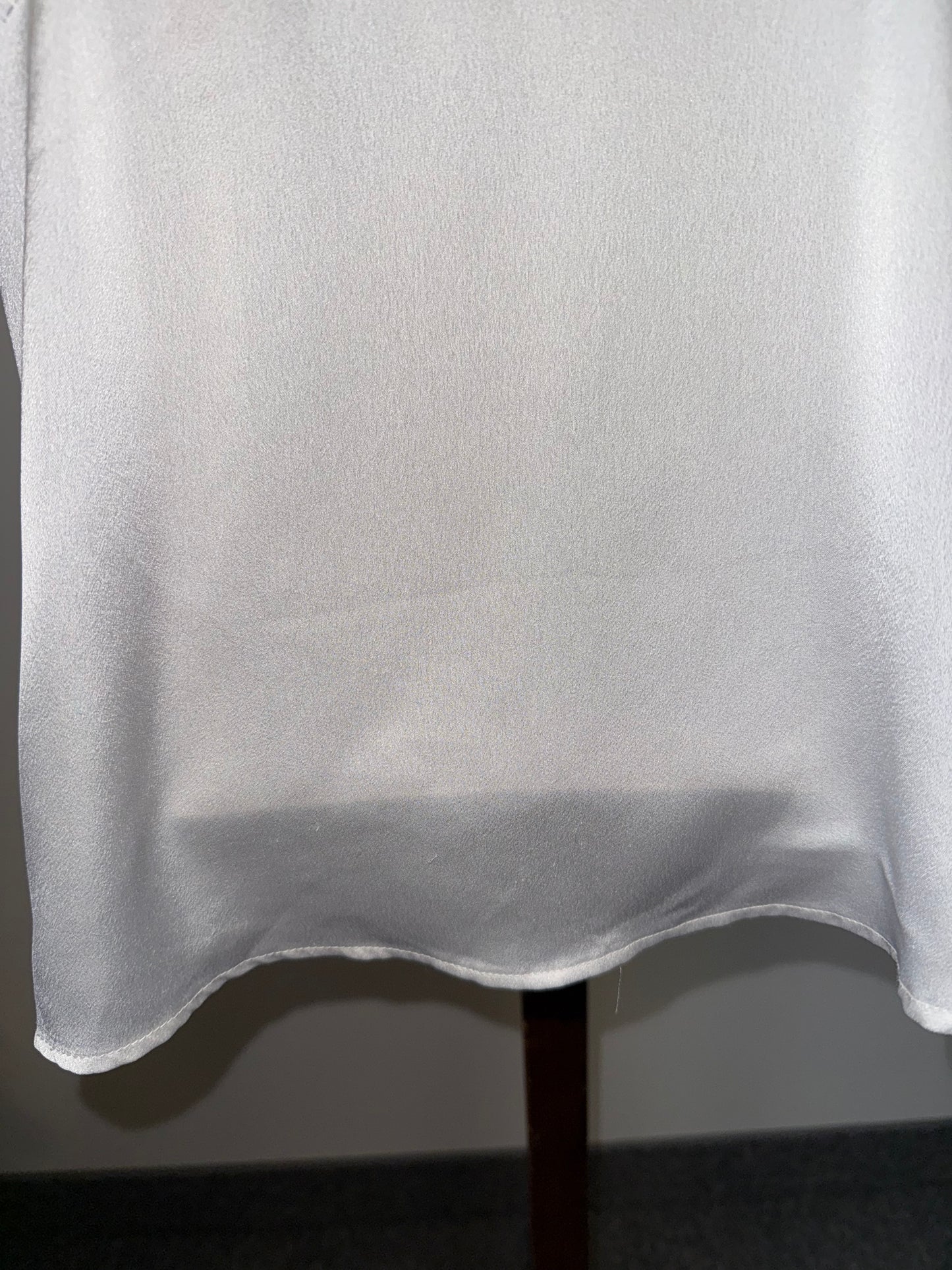 Abercrombie & Fitch (Medium) Off White Lace Buttoned Polyester Tank Top