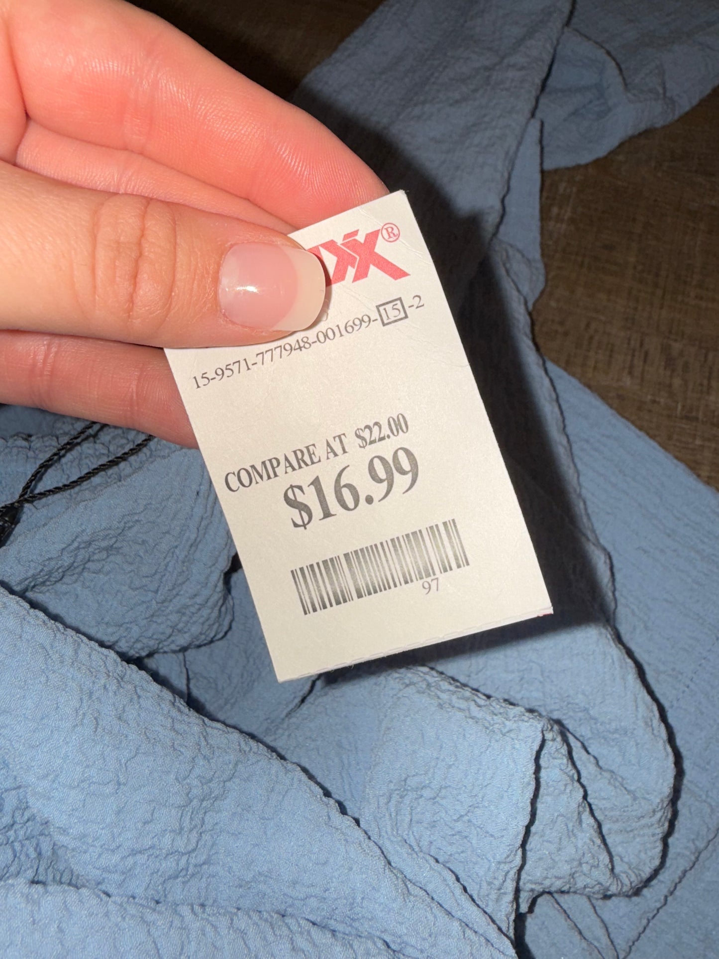 NWT Better Together (Large) Brand New Blue Textured Material Loose Pants