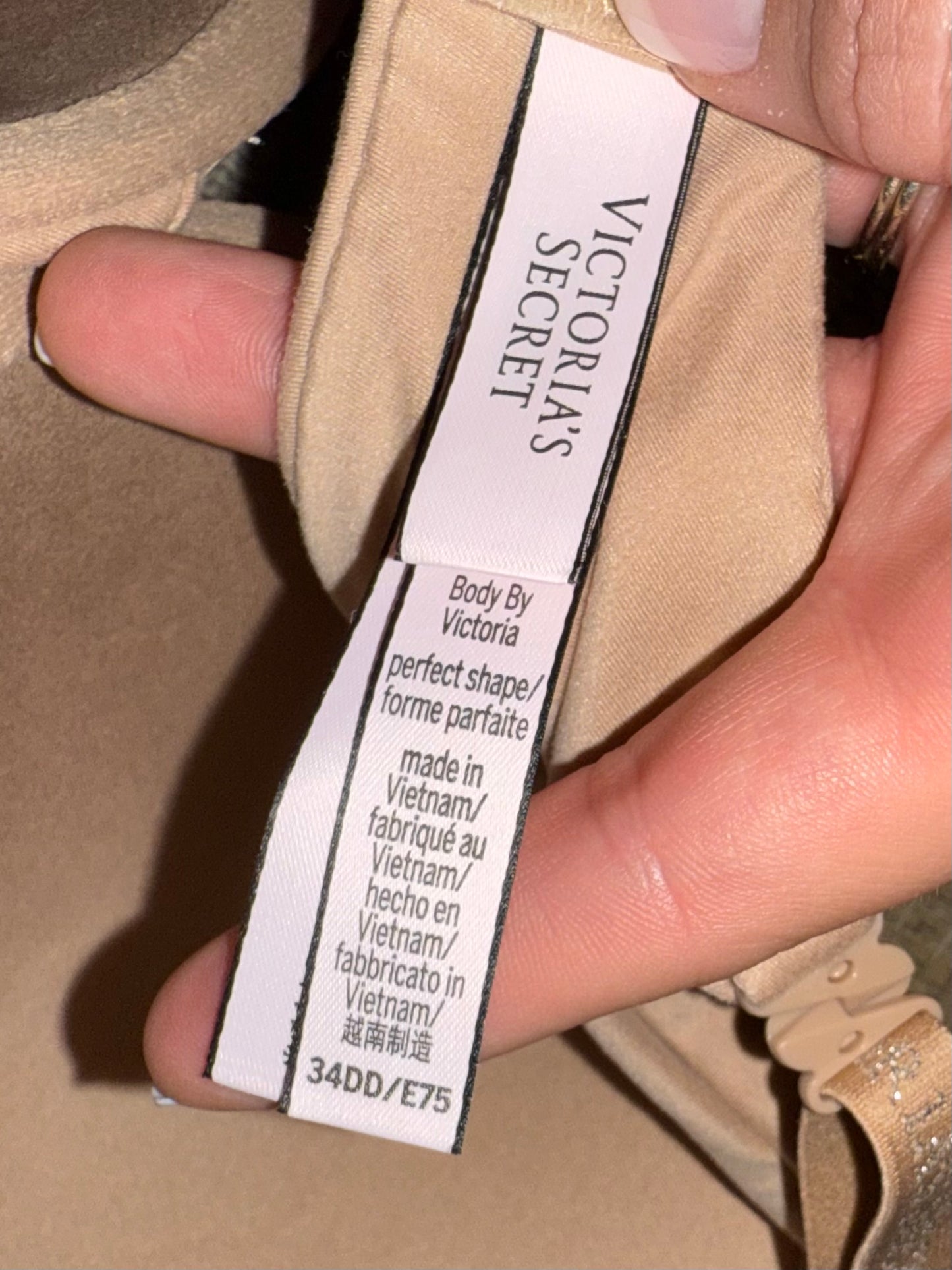 NWT Victoria's Secret (34DD) Brand New Tan Perfect Shape Body By Victoria Bra