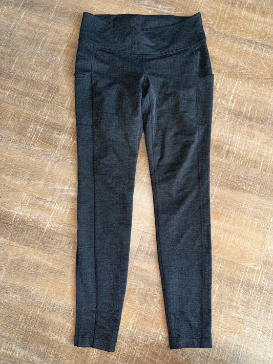 Champion (Medium) Dark Grey Leggings with Zipped Pocket on Back