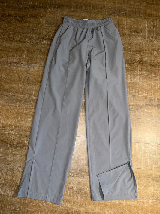 Abercrombie & Fitch (XS) Grey Lined Track Pants with Slit in Ankle