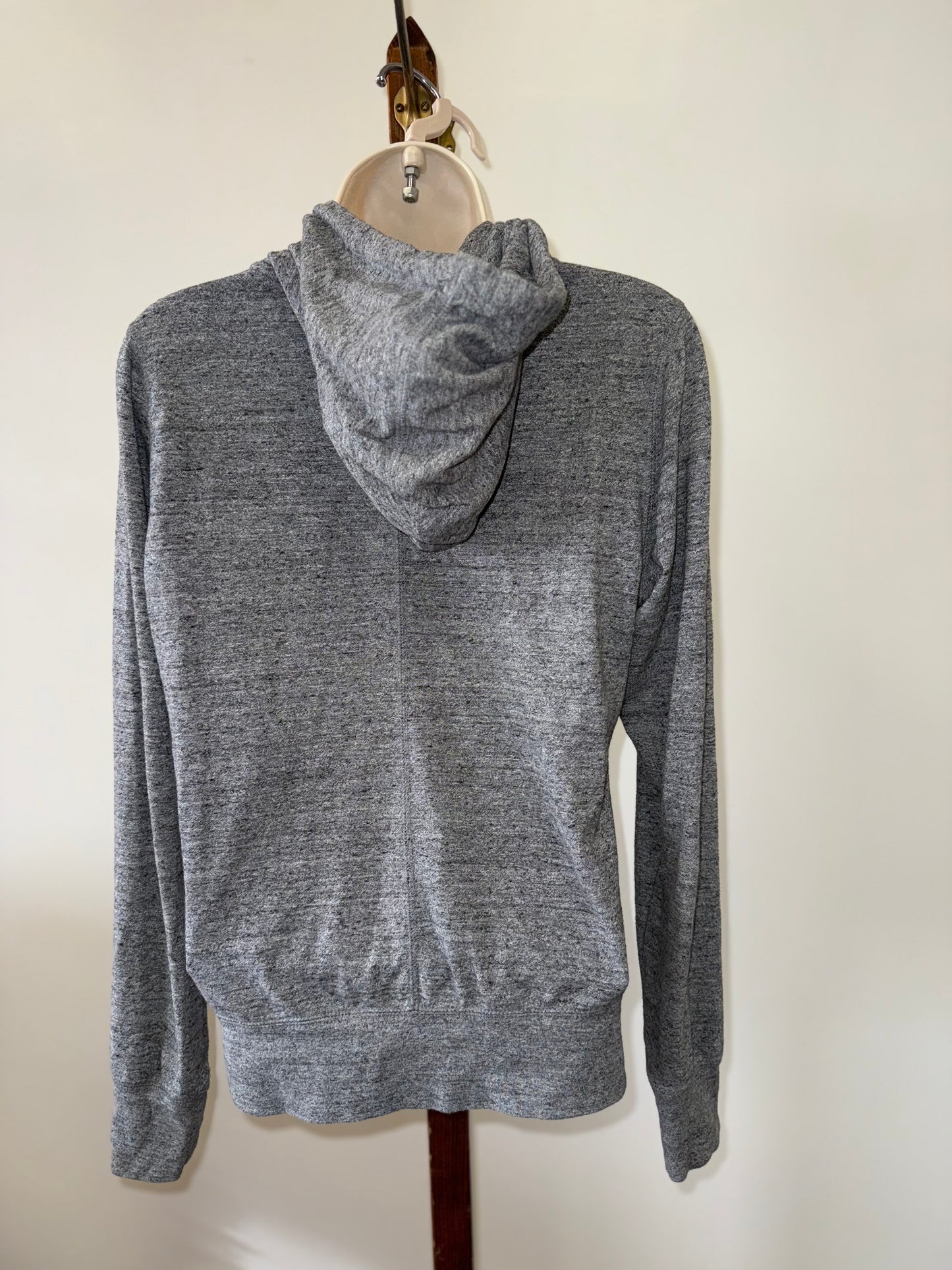 Nike (Medium) Grey Full Zip Up Hooded Jacket with Red Tag