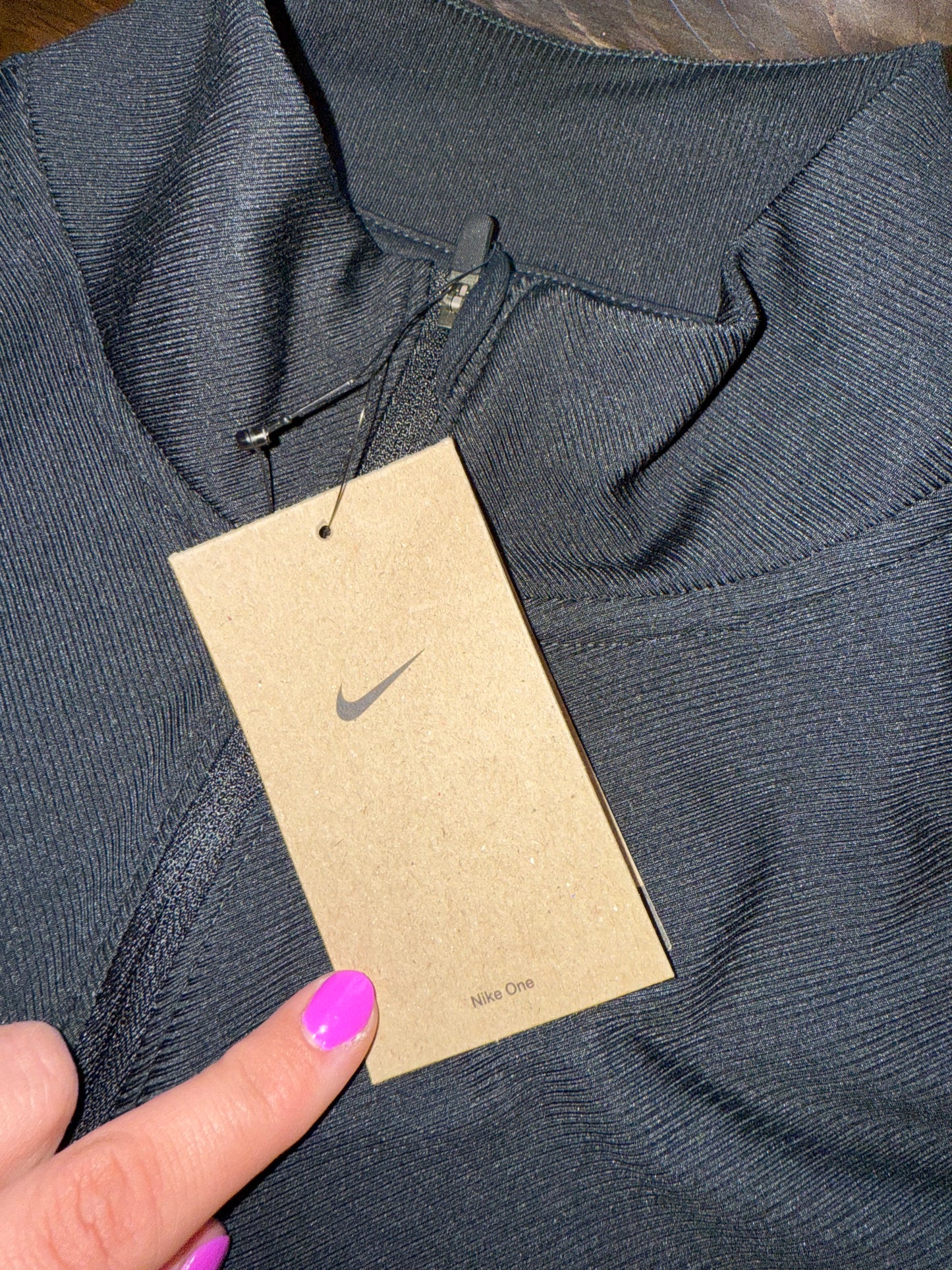 NWT Nike (Medium//Large) Brand New Black Nike One Dri-Fit Zip Up Jacket