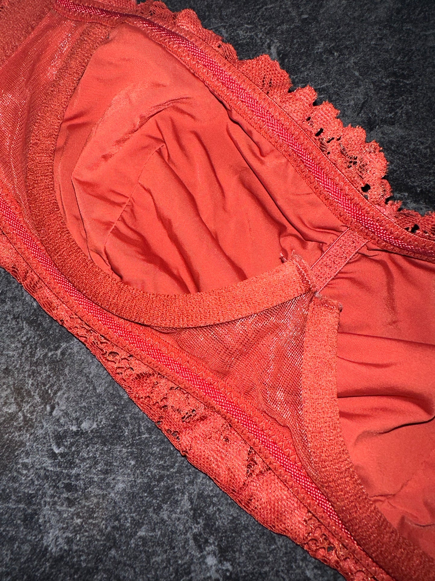 Auden (XS) Burnt Orange Lace Strapless Bra