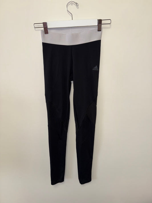 Adidas (XS) Black//White Climacool Leggings