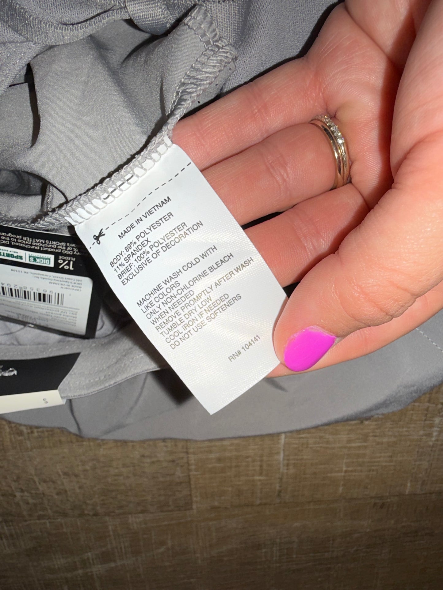 NWT DSG (Small) Brand Grey Blue 5" Inseam Athletic Fit Shorts