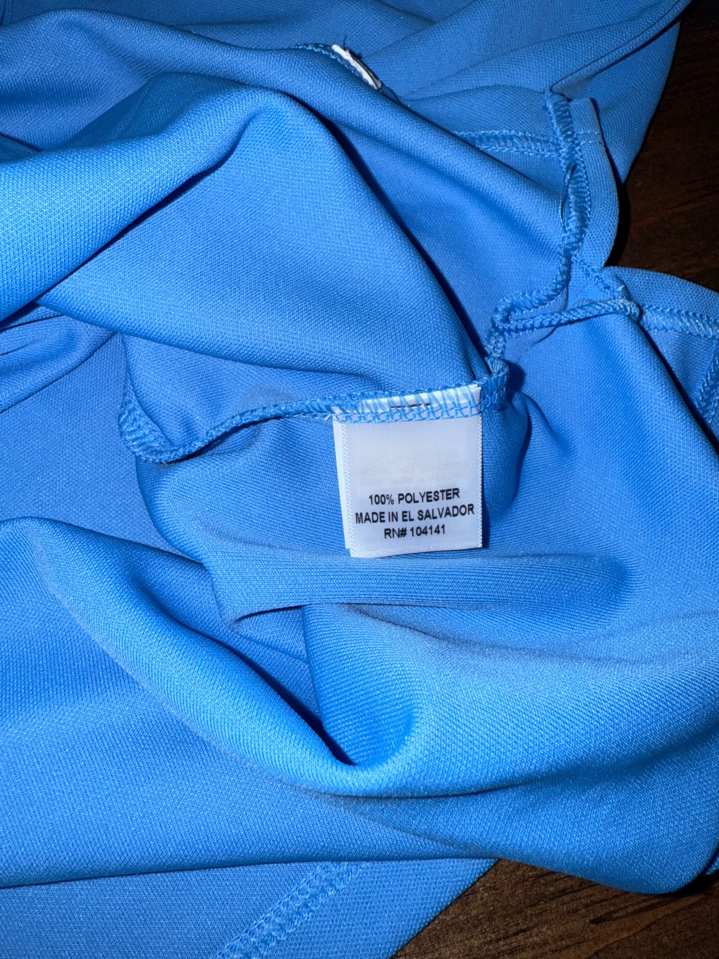 NWT Lady Hagen (XS) Brand New Blue 3/4 Button Up Polo