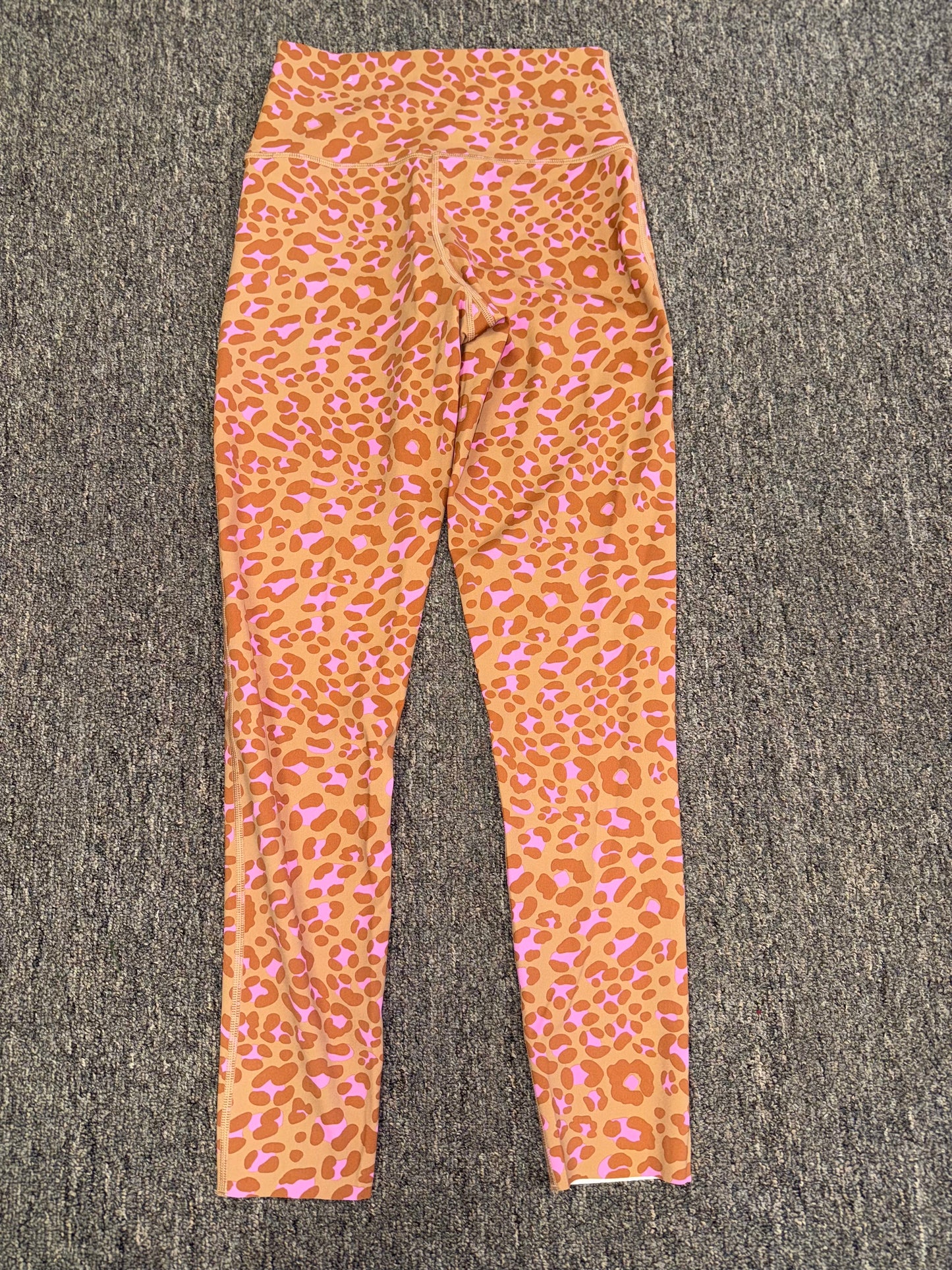aerie (Medium) Brown//Pink Goals High Rise Cheetah Print 7/8 Leggings