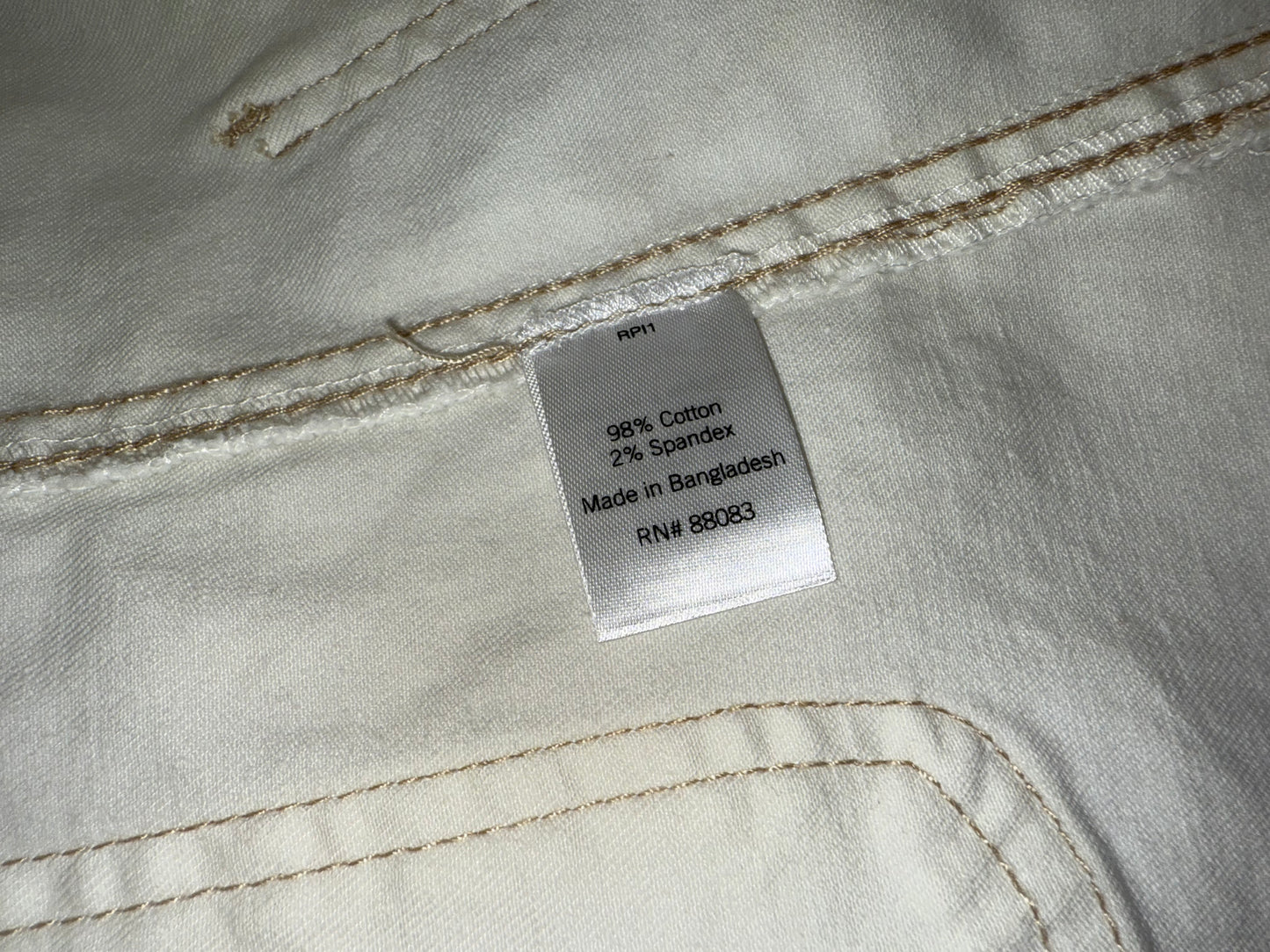 SO (Large) Off White Denim Overall Dress