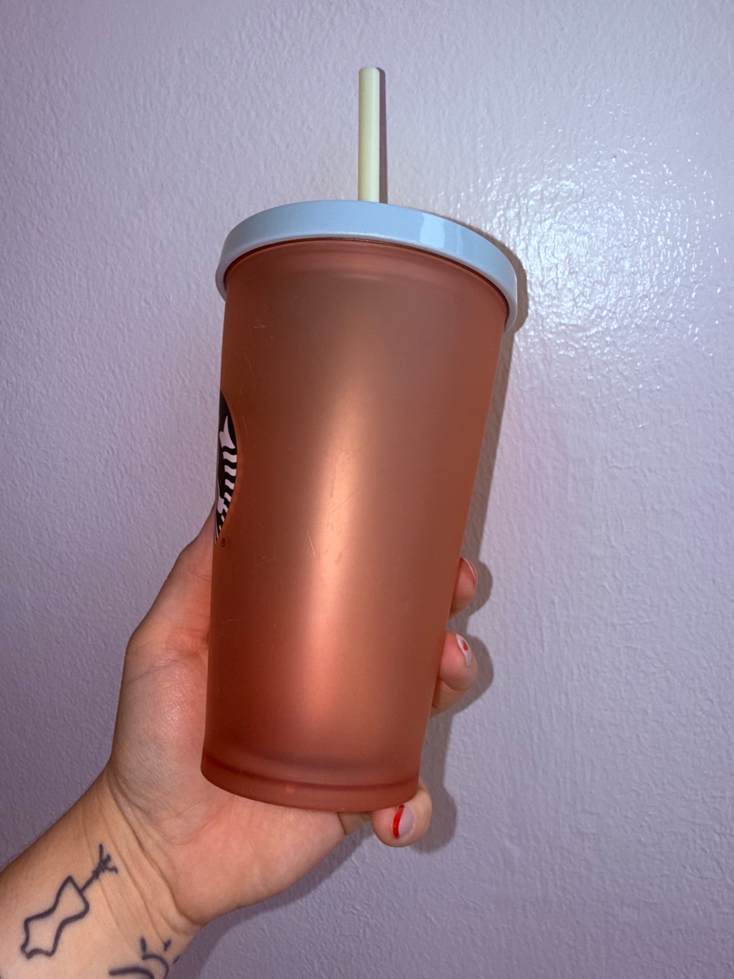 Starbucks (16oz) Pink Matte Coffee Cup