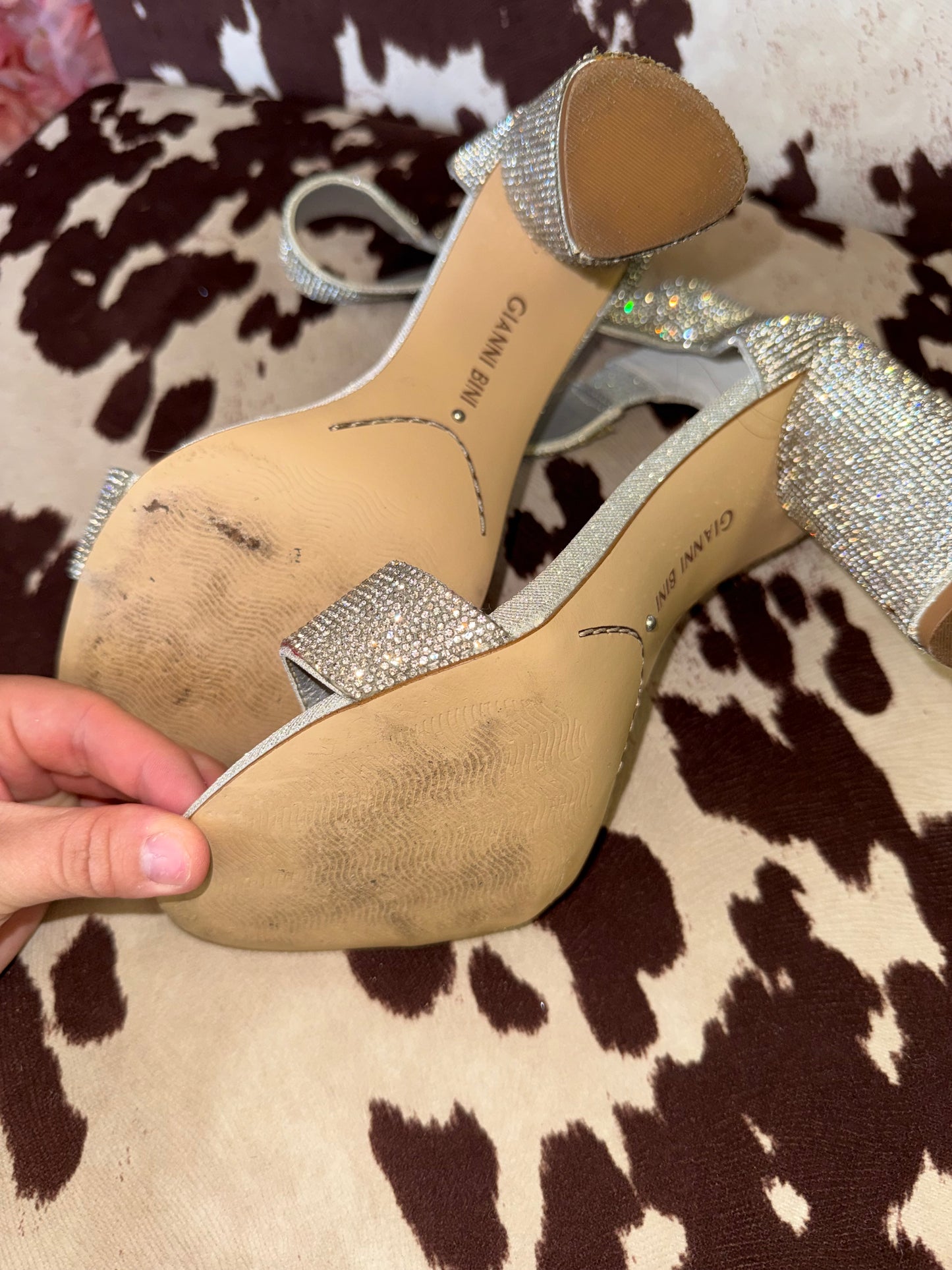 Silver heels