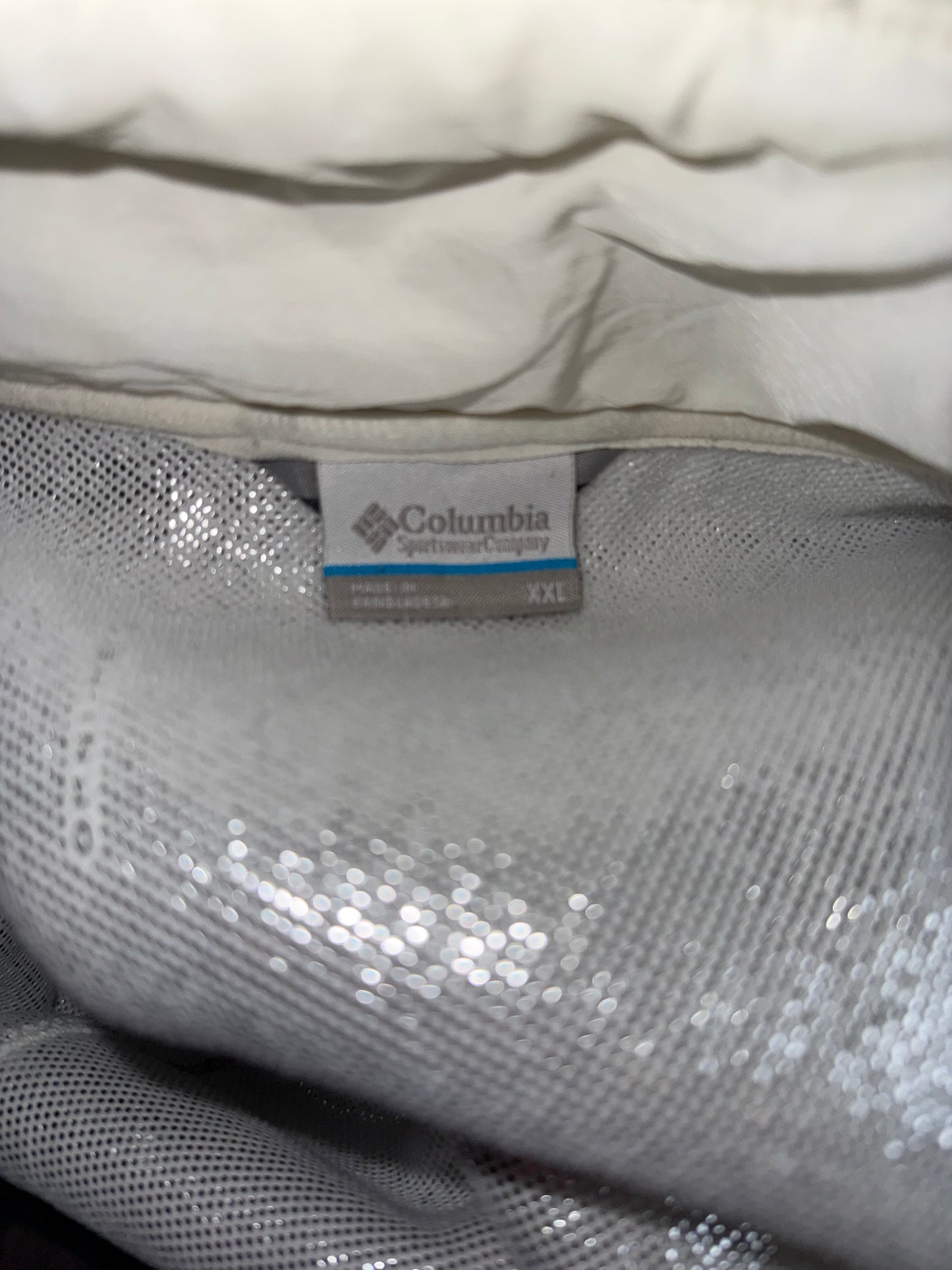 Columbia (XXL) White & Gray Panorama Plaid Sherpa Full Length Trench Coat