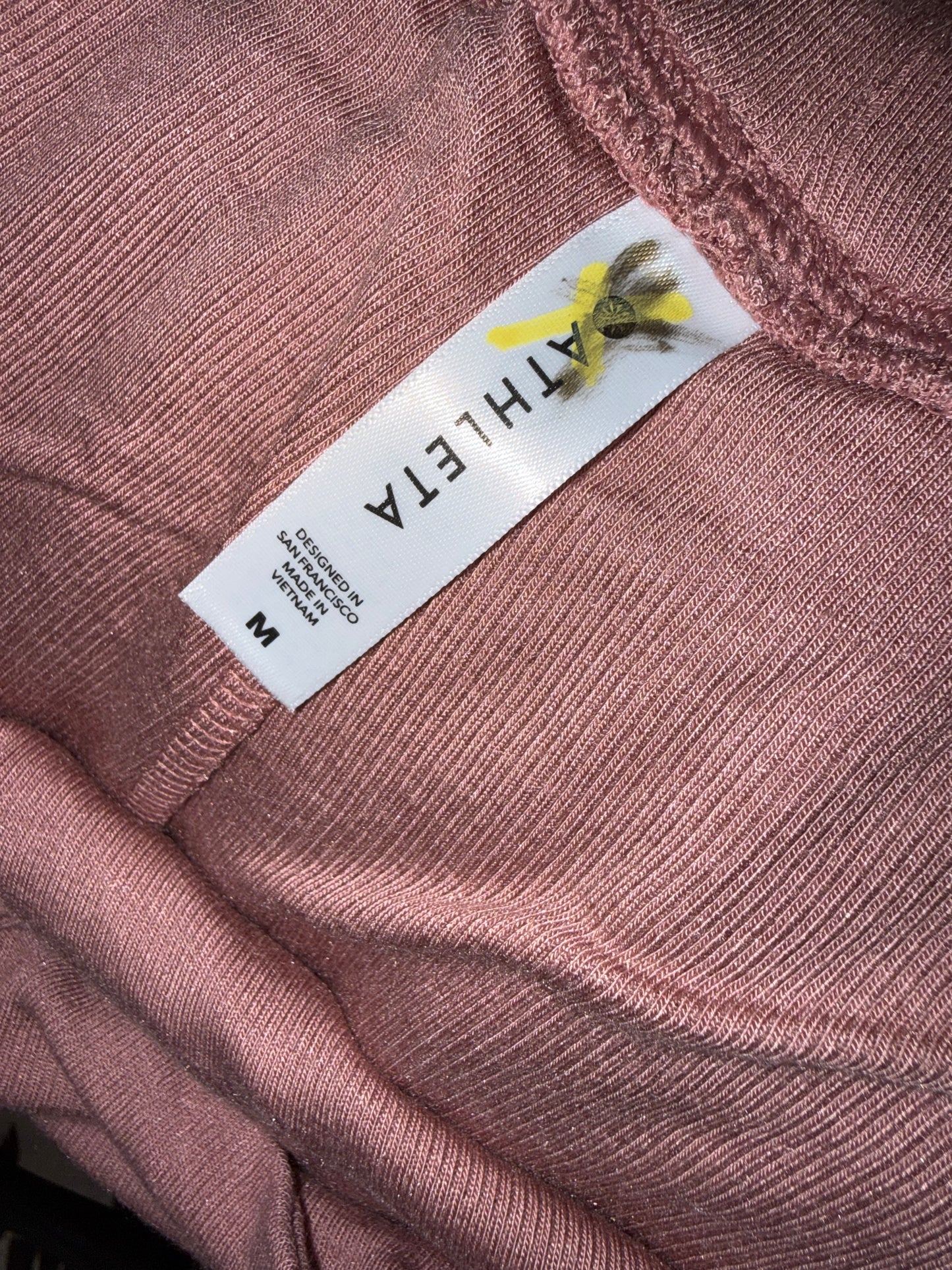 NWT Athleta (Medium) Brand New Blush Pink Well Rested Rib Sleep Short