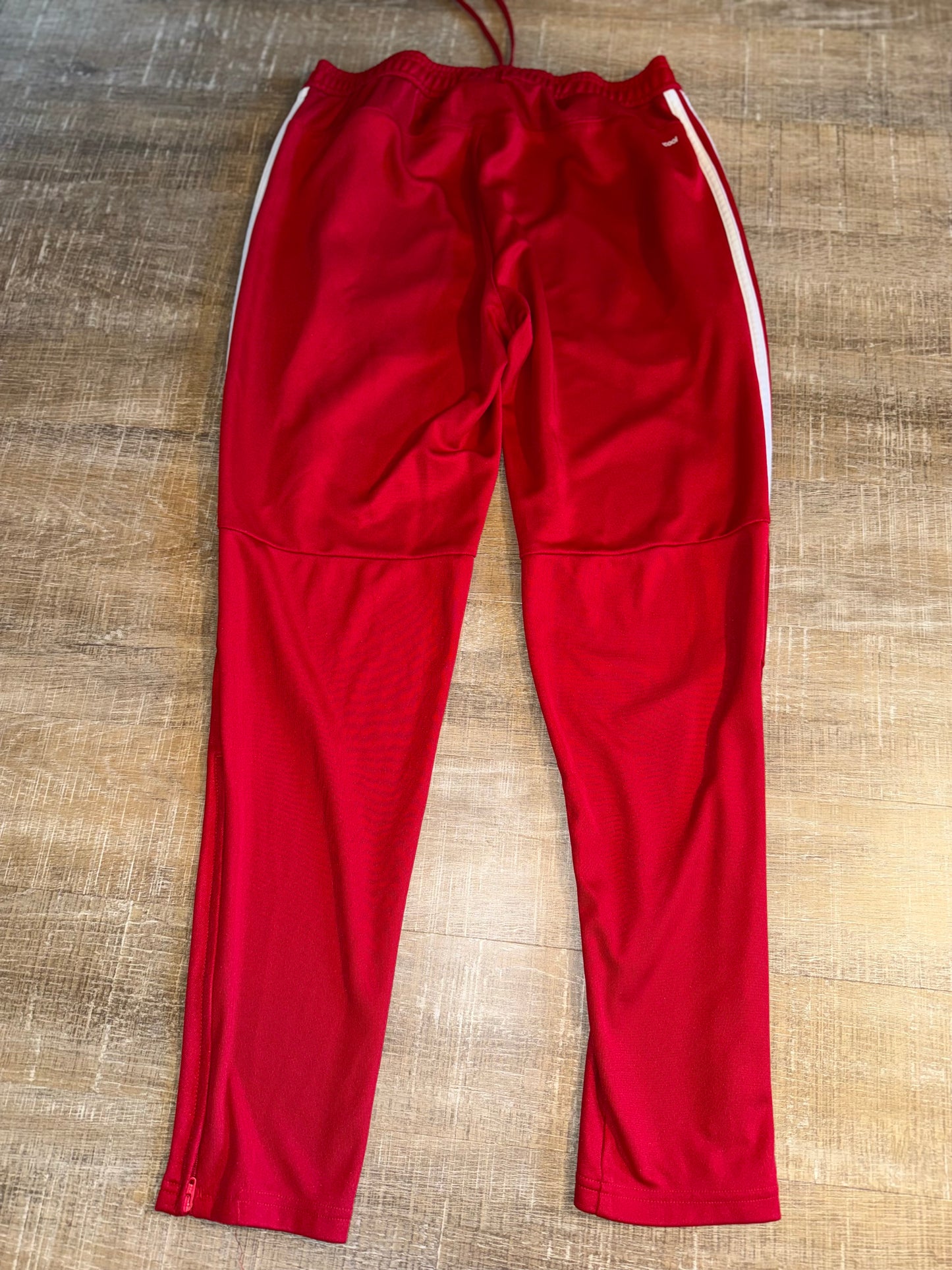 adidas (Medium) Red Soccer Pants with Zipped Ankles