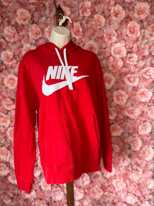 Nike (Small) Mens Red Sporty Hoodie