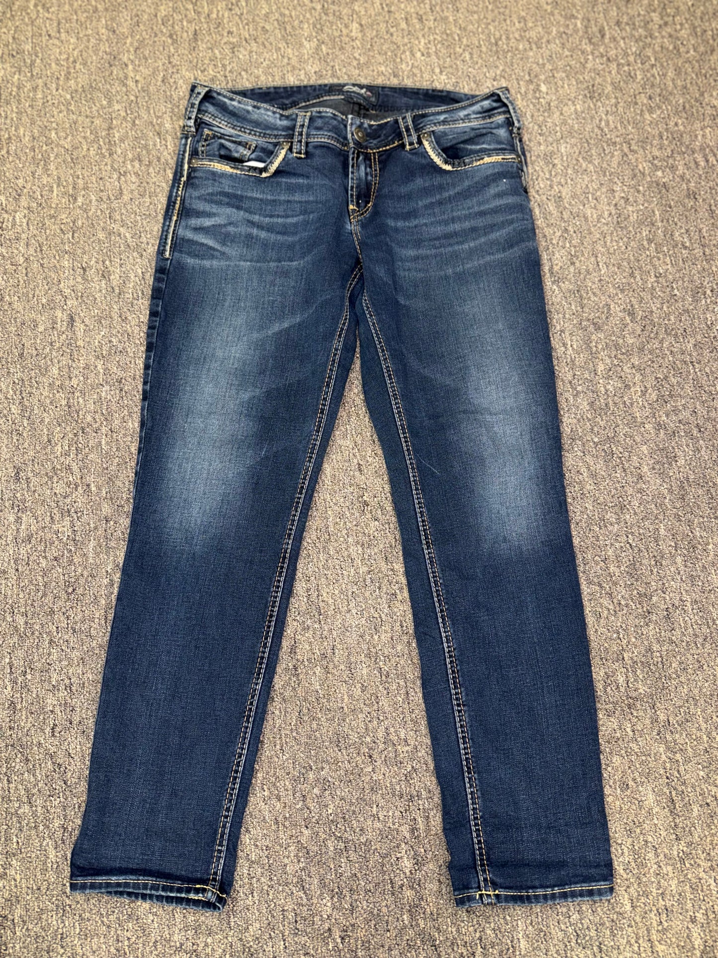 Silver Jeans (32x29) Suki Skinny Dark Wash Jeans