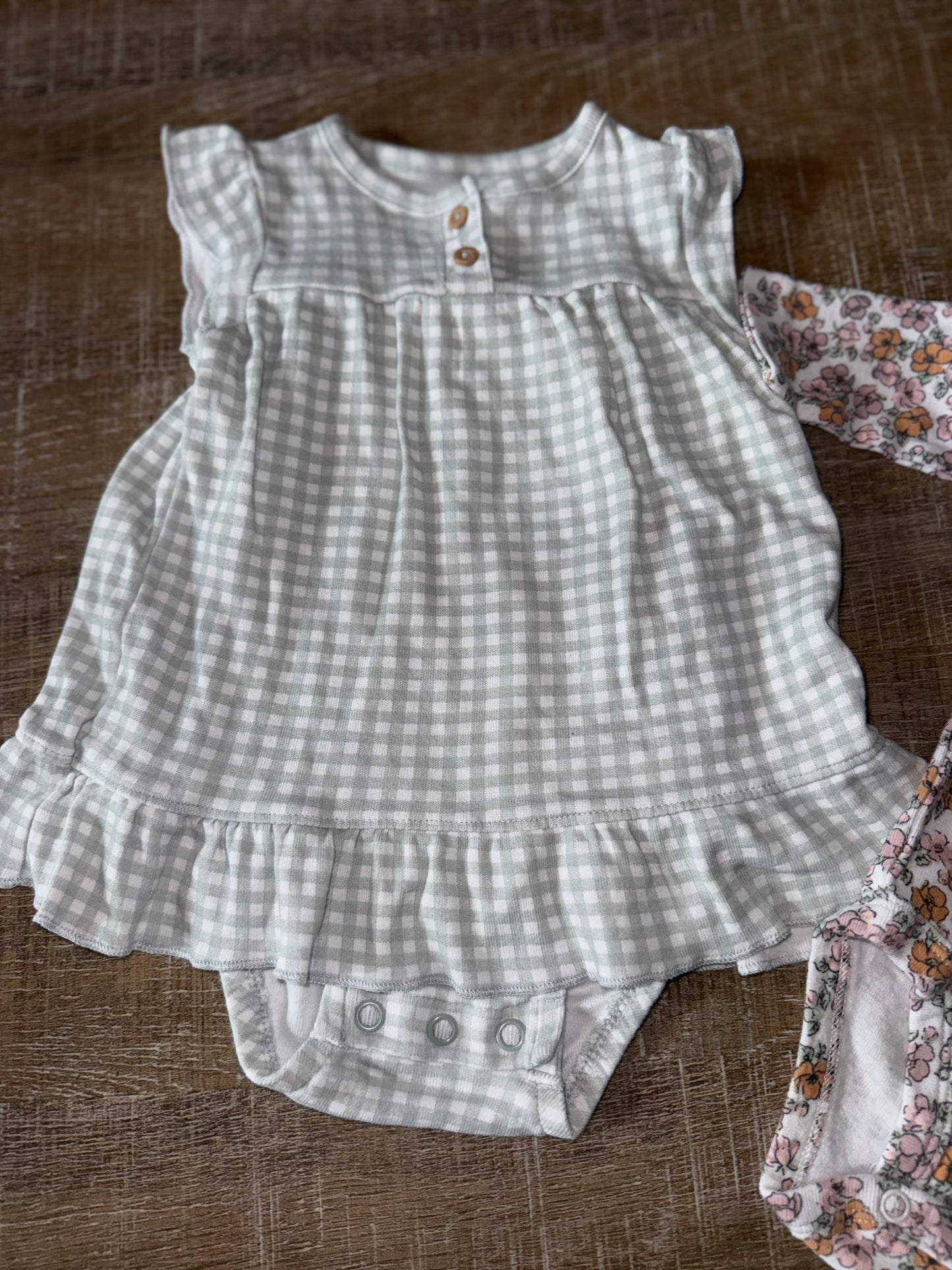 Carters (3 Month) 2 Piece Girls Onesie