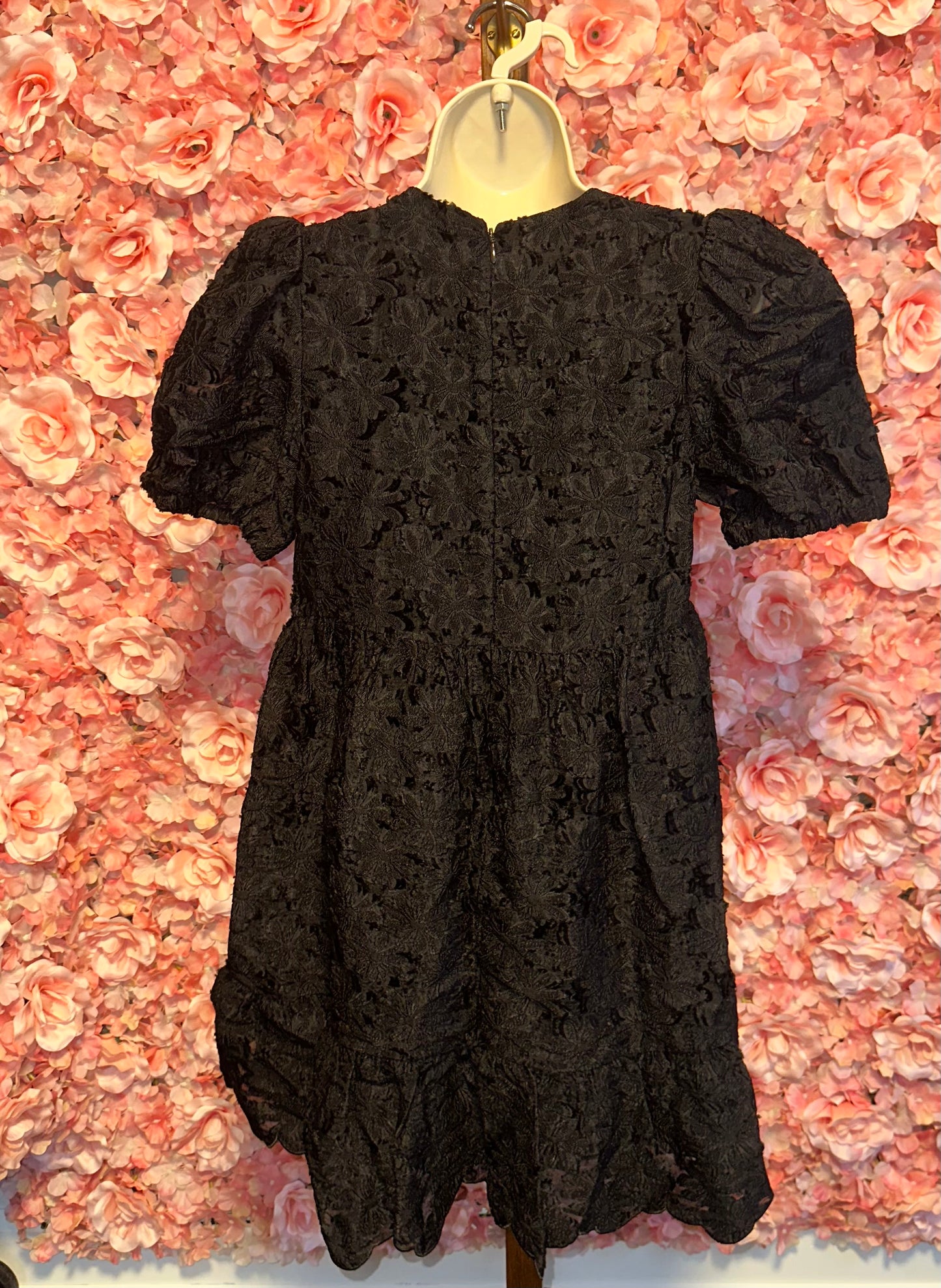 NWT & Other Stories (4) Brand New Black Floral Viscose Short Sleeve Midi Dress