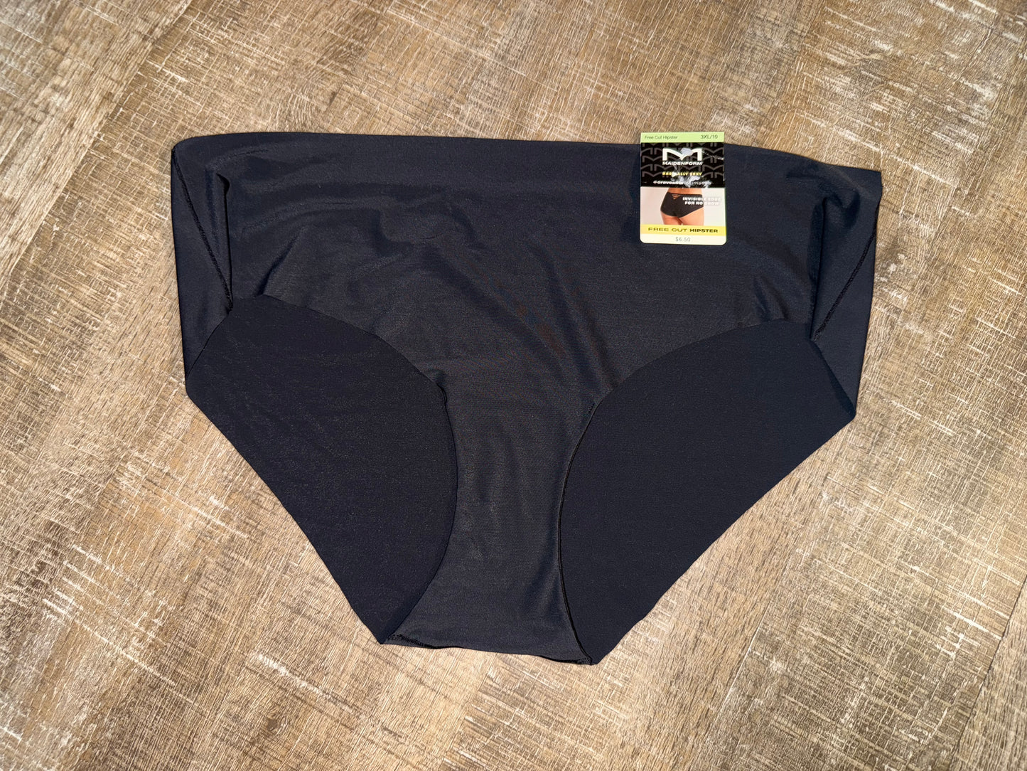 NWT Maidenform (3XL) Brand New Black Free Cut Hipster Undies