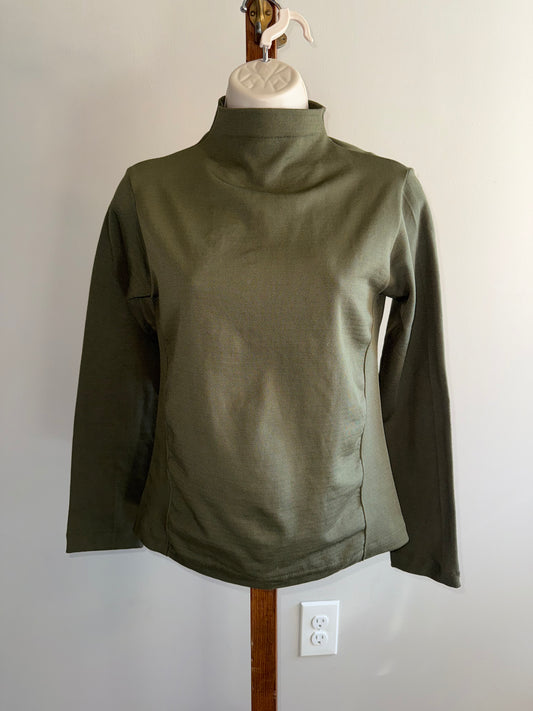 New Mix (One Size) Green Long Sleeve Turtleneck with Stretch