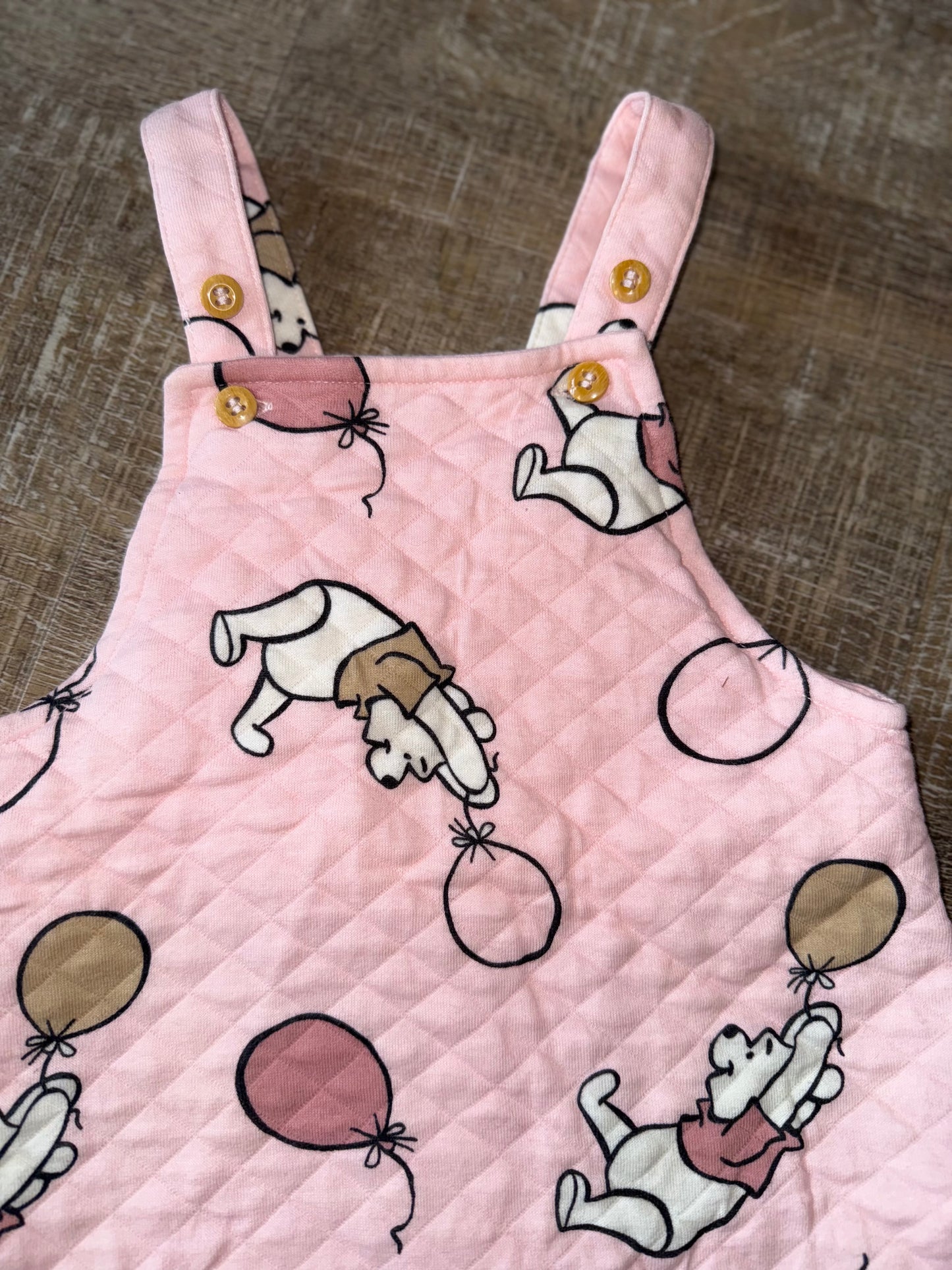 H&M Disney (18 Month) Winnie The Pooh Pink Overalls