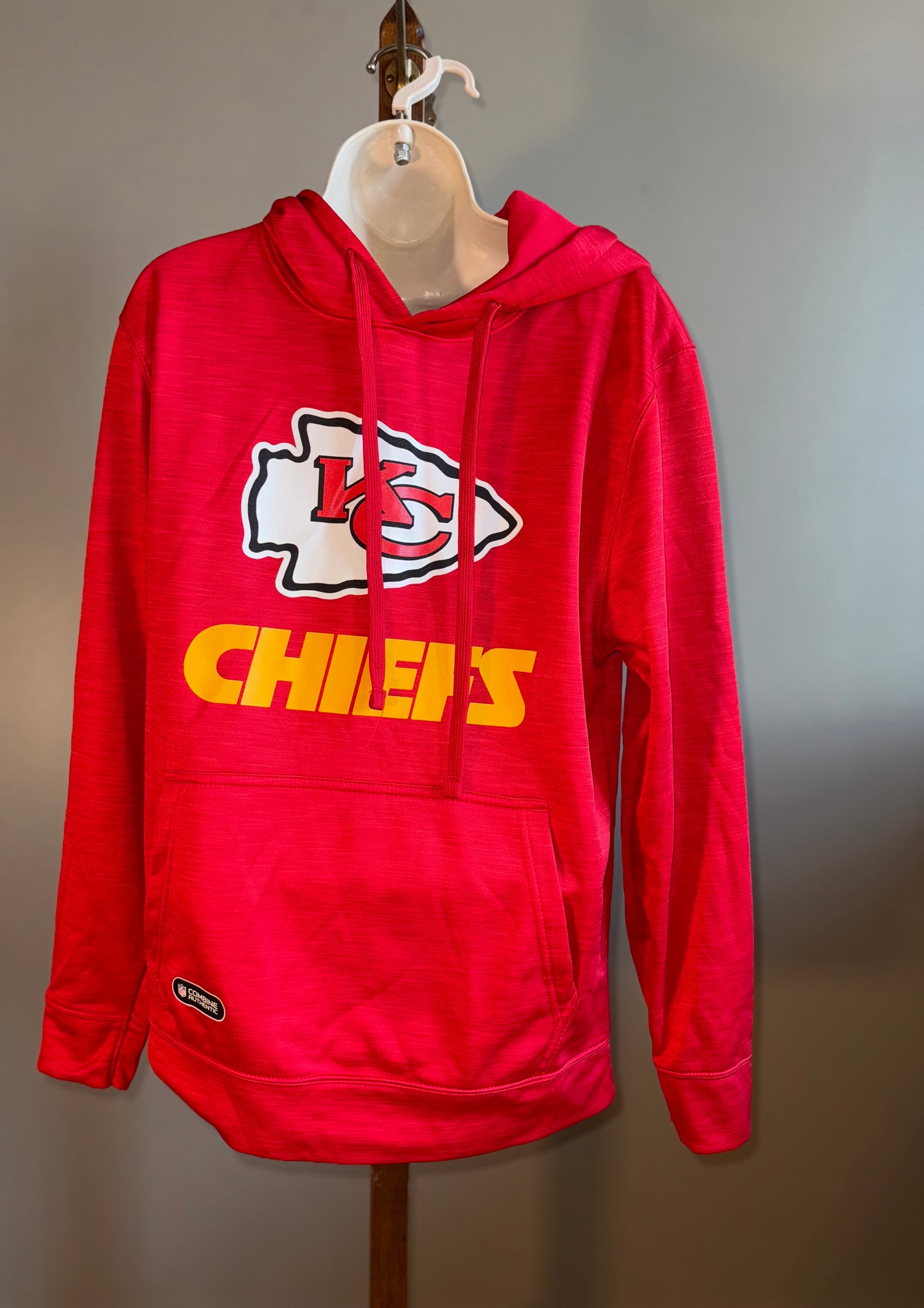 NFL Team Apparel (Small) Kansas Chiefs Red/Gold Hoodie