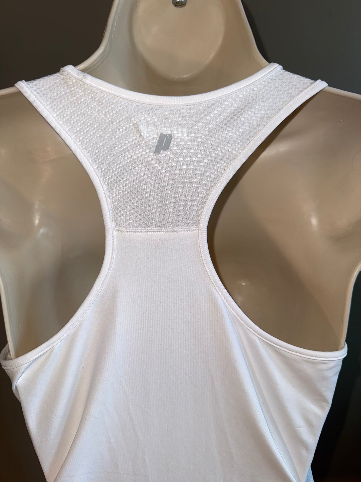NWT Prince (Girls Large) Brand New White Midi Tank Dress with Undershort