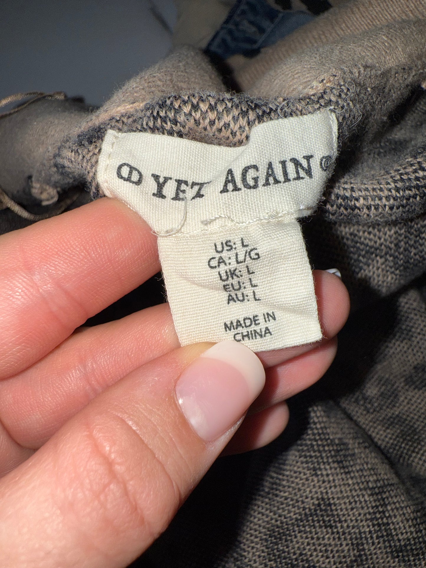 Yet Again (Large) Neutral Cheetah Print Sweater Cardigan