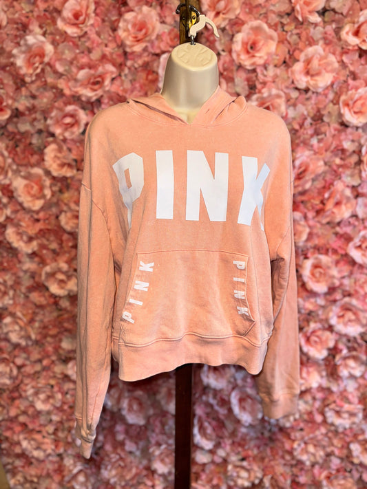 PINK Victoria's Secret (Medium) Pink Cropped Hoodie