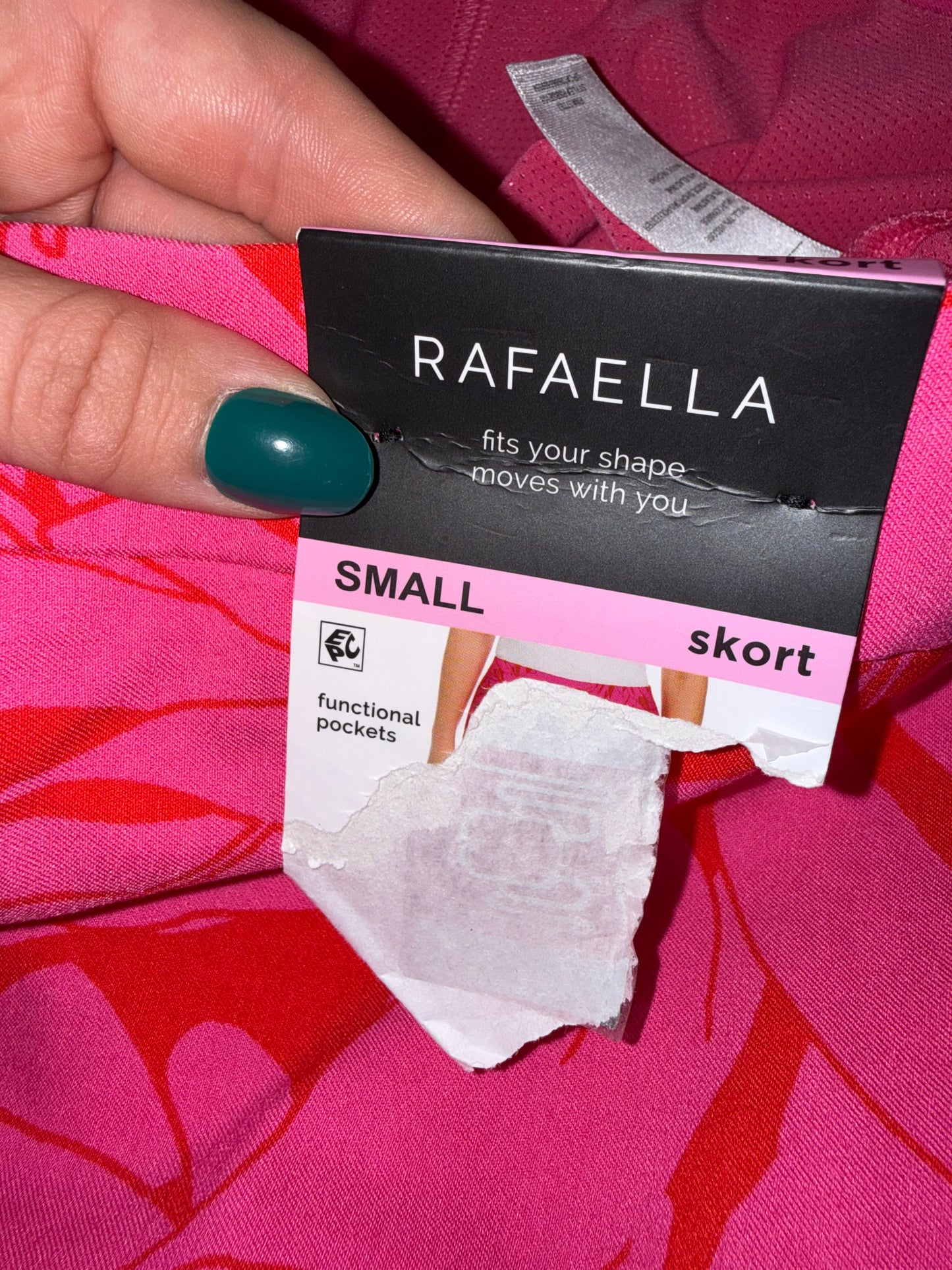 NWT Rafaella (Small) Brand New Pink Floral Skort