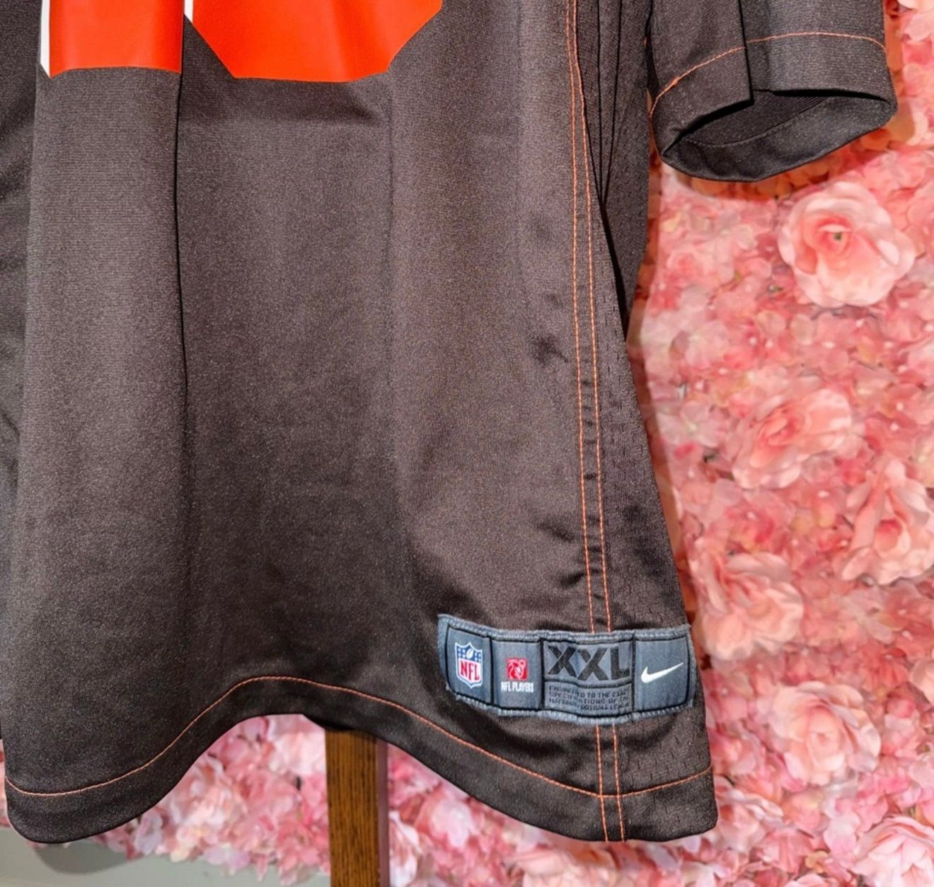 Nike NFL (XXL) Cleveland Browns Beckham Jr #13 Brown V-Neck Jersey