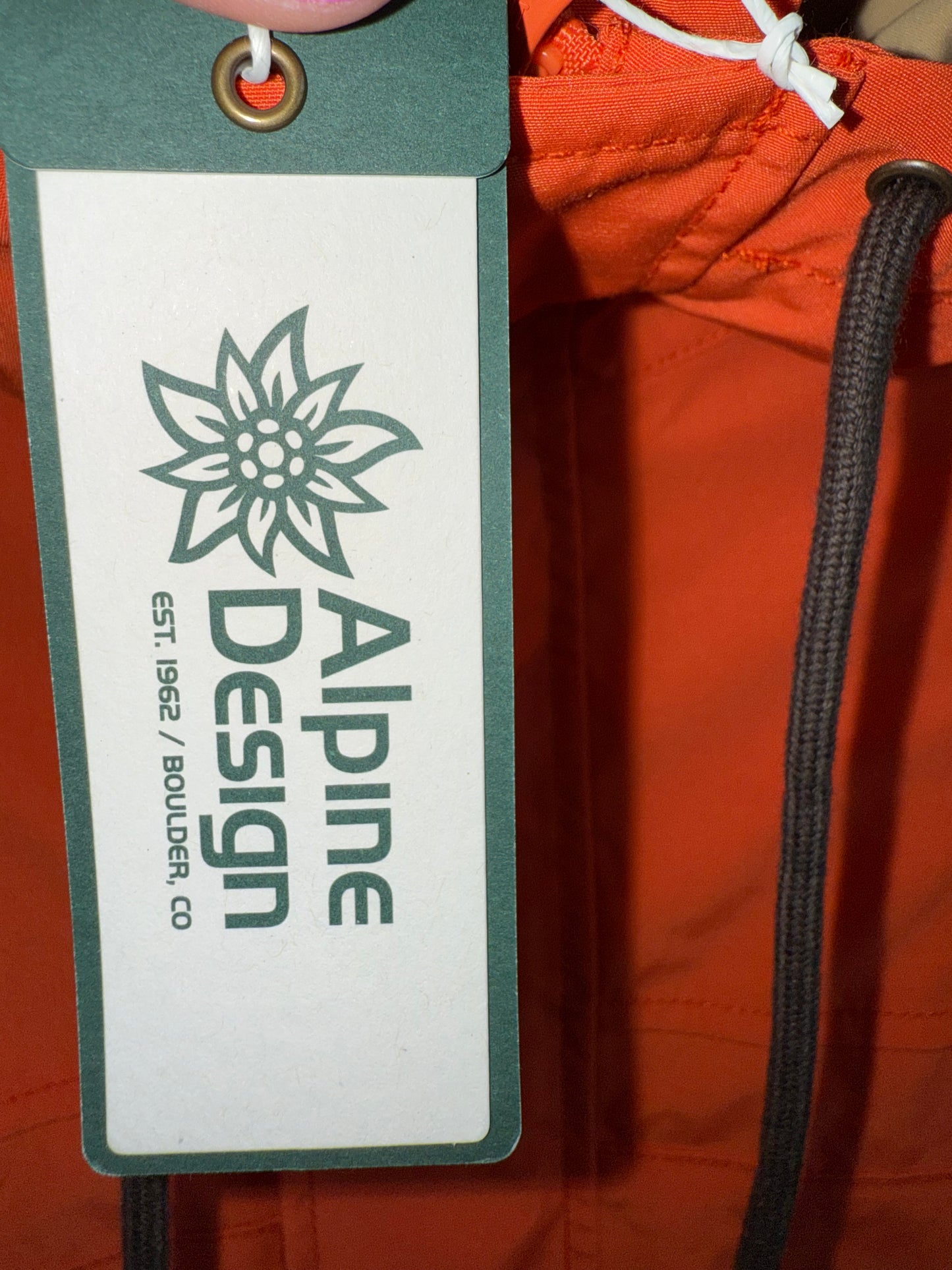 NWT Alpine Design (S/L/XL) Brand New Orange Rocky Mountain Rescue Patch Coat