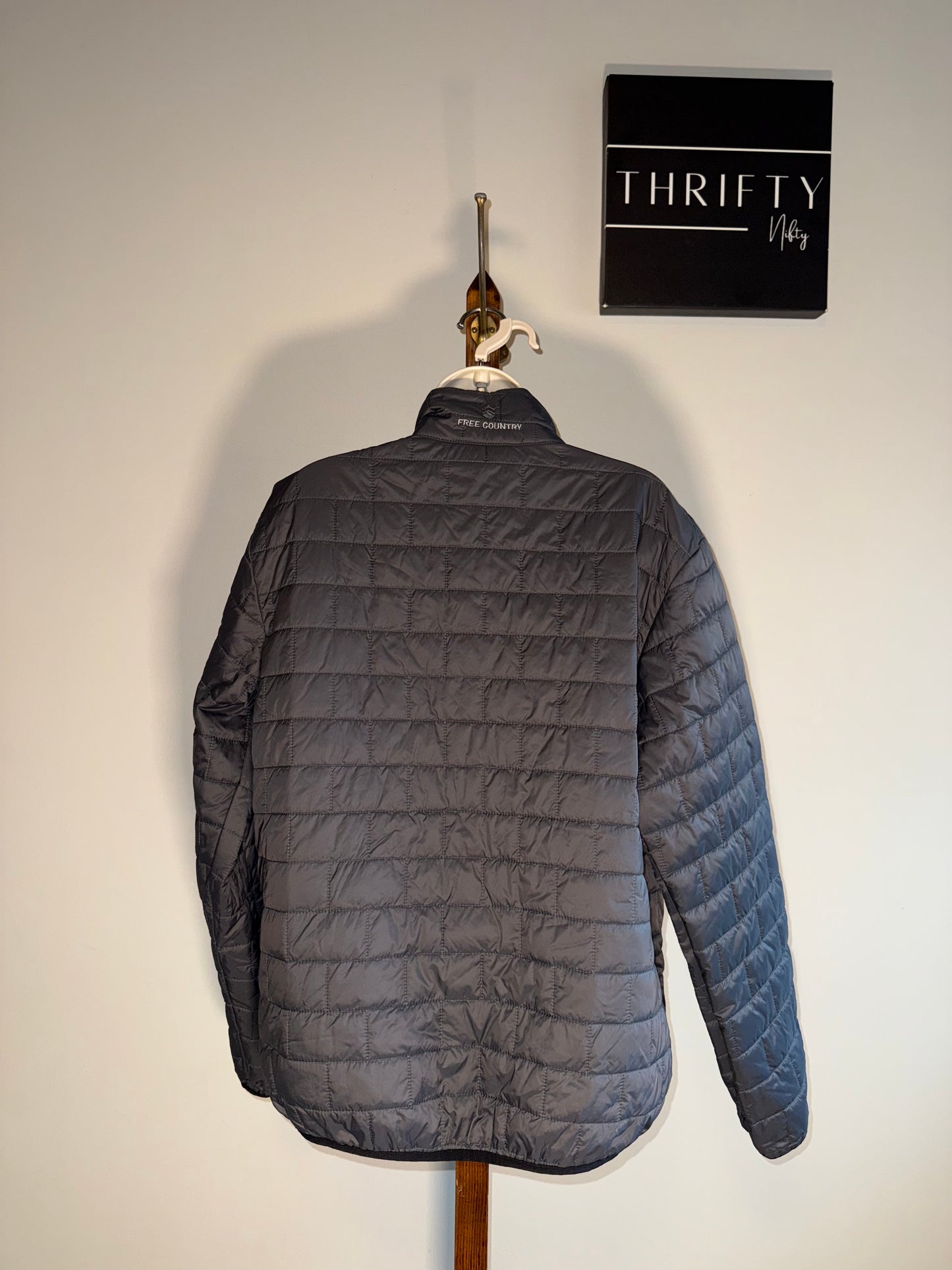 NWT Free Country (Small) Brand New Grey Lightweight Puffer Coat
