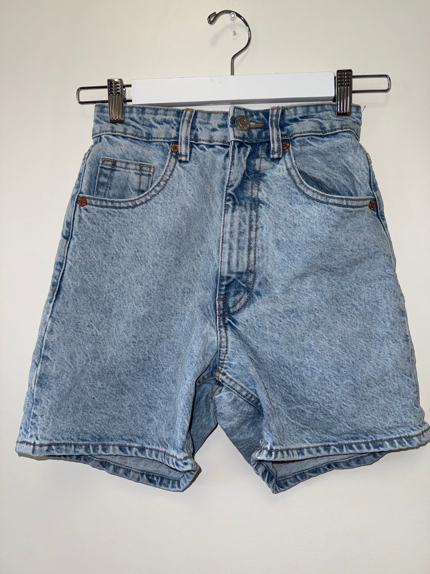 Zara (0) Light Wash High Rise Denim Blue Jean Shorts