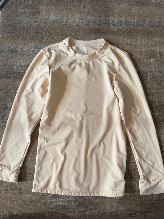 The North Face (6) Super Soft Tan Long Sleeve High Neck Top