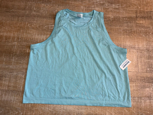 NWT Old Navy (Small) Brand New Blue Lightweight Seamless Breathable Cropped Tank