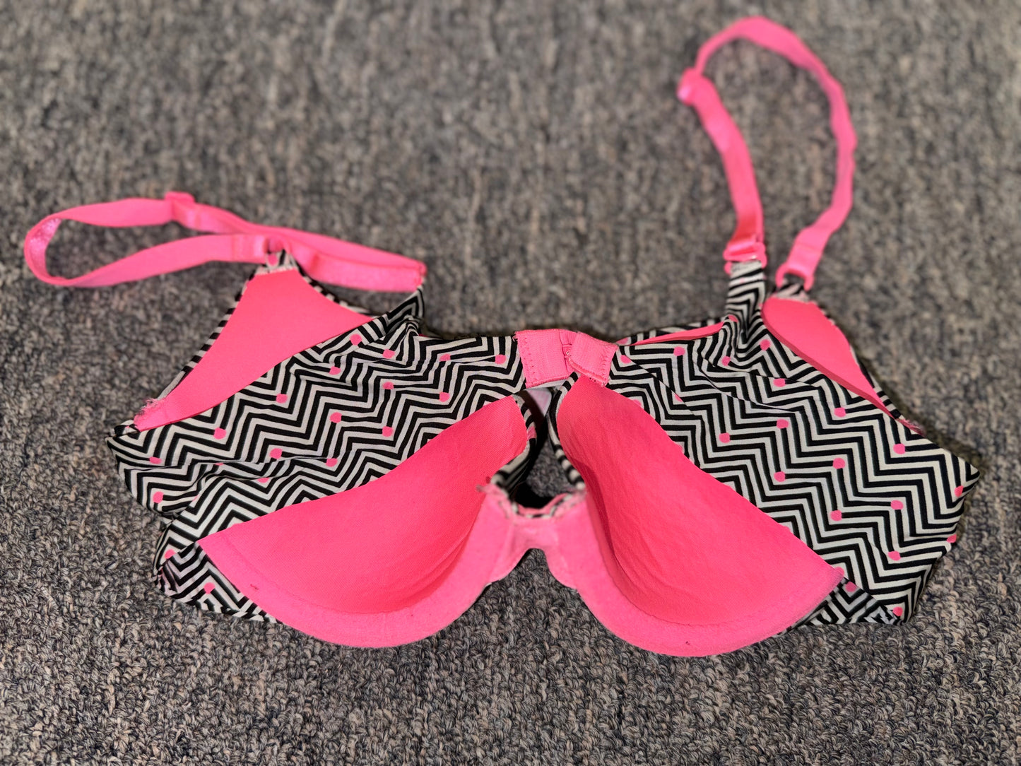 Victoria's Secret (32B) Vintage Neon Pattern Demi Bras