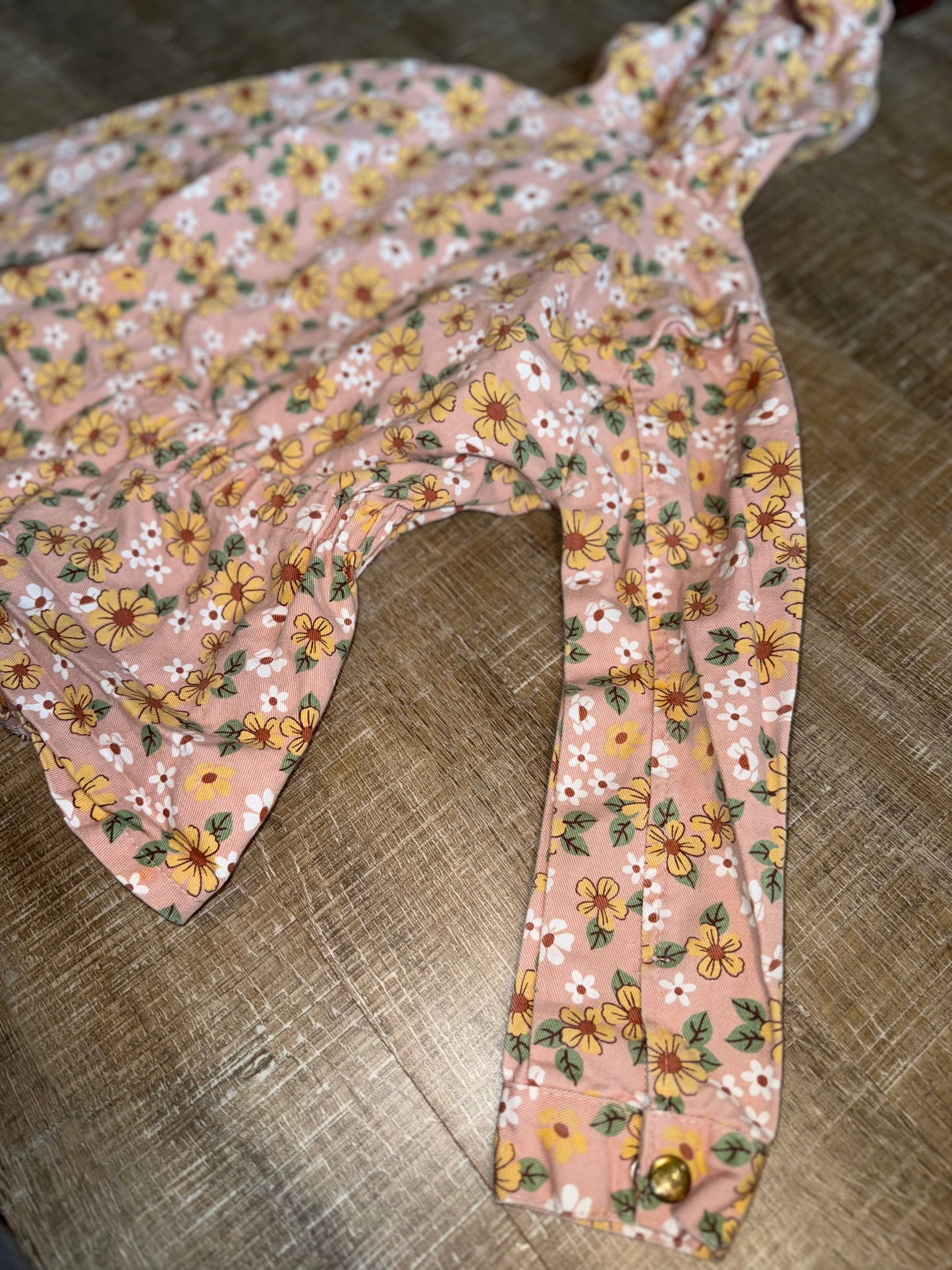 Little Lass (6X) Pink Floral Button Up Jacket