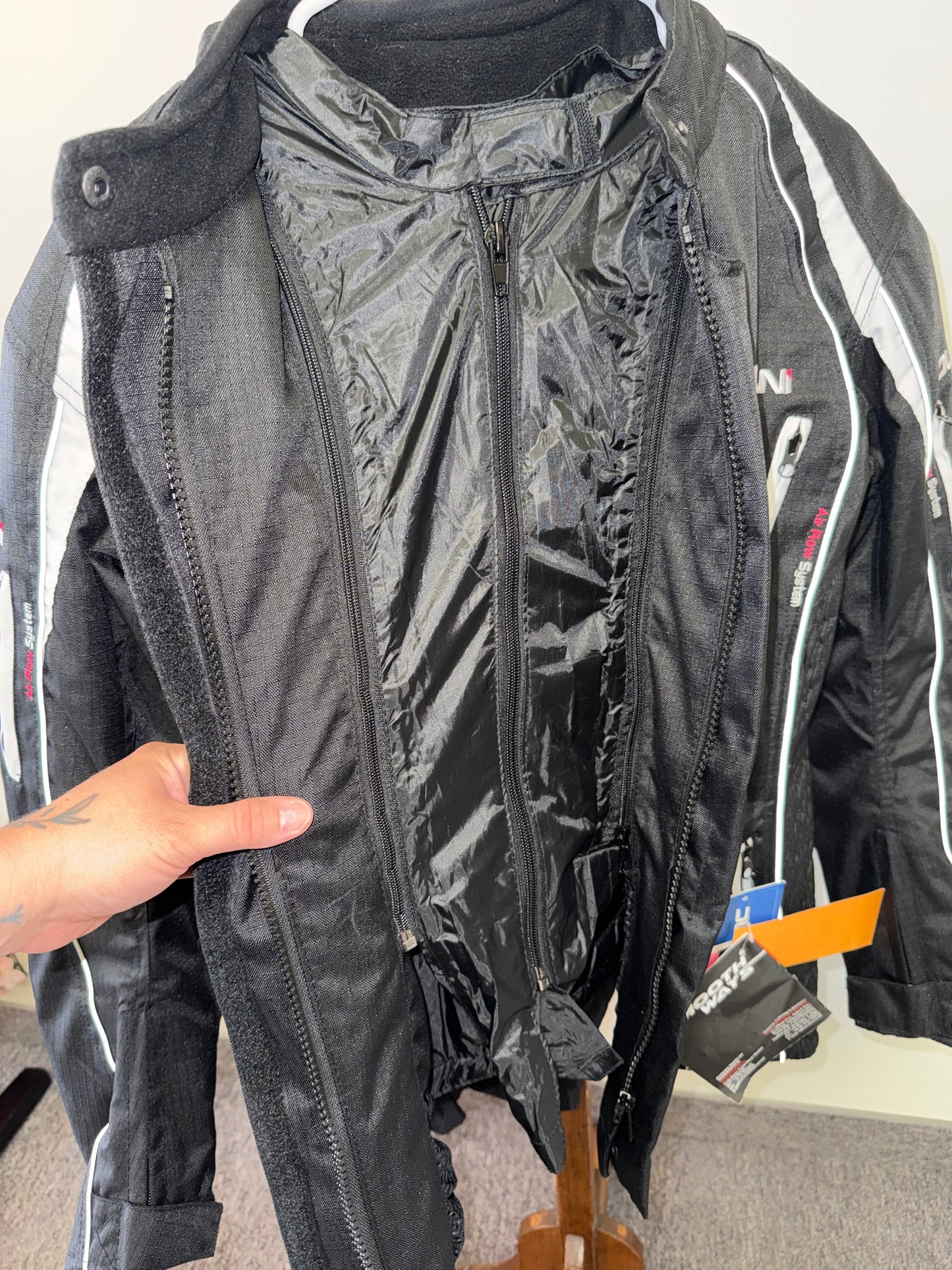 Duchinni (12) Black Verona 4 Season Women's Motorcycle Heavy Duty Jacket