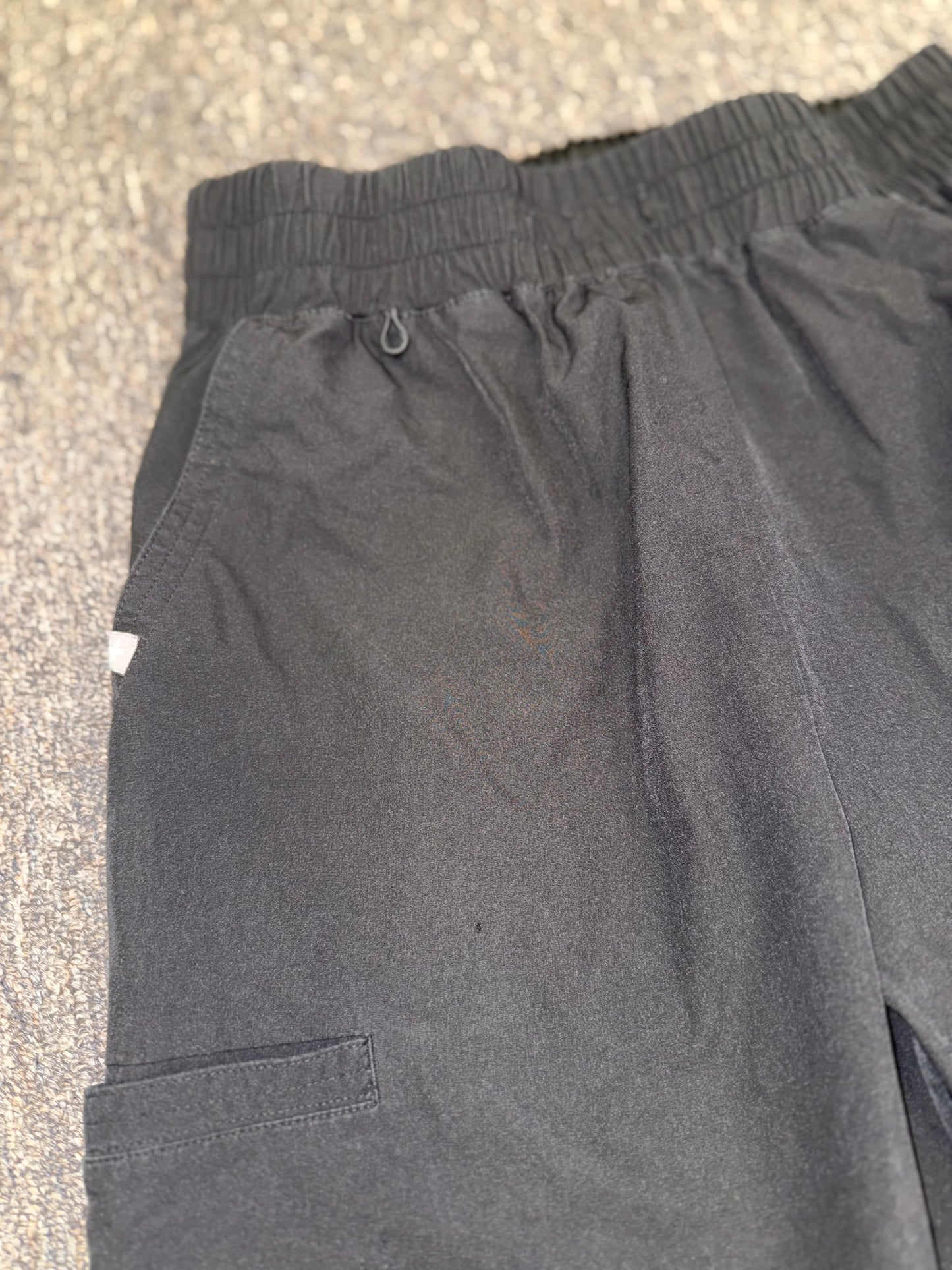 Figs (Medium) Black Pants with Buttoned Ankles