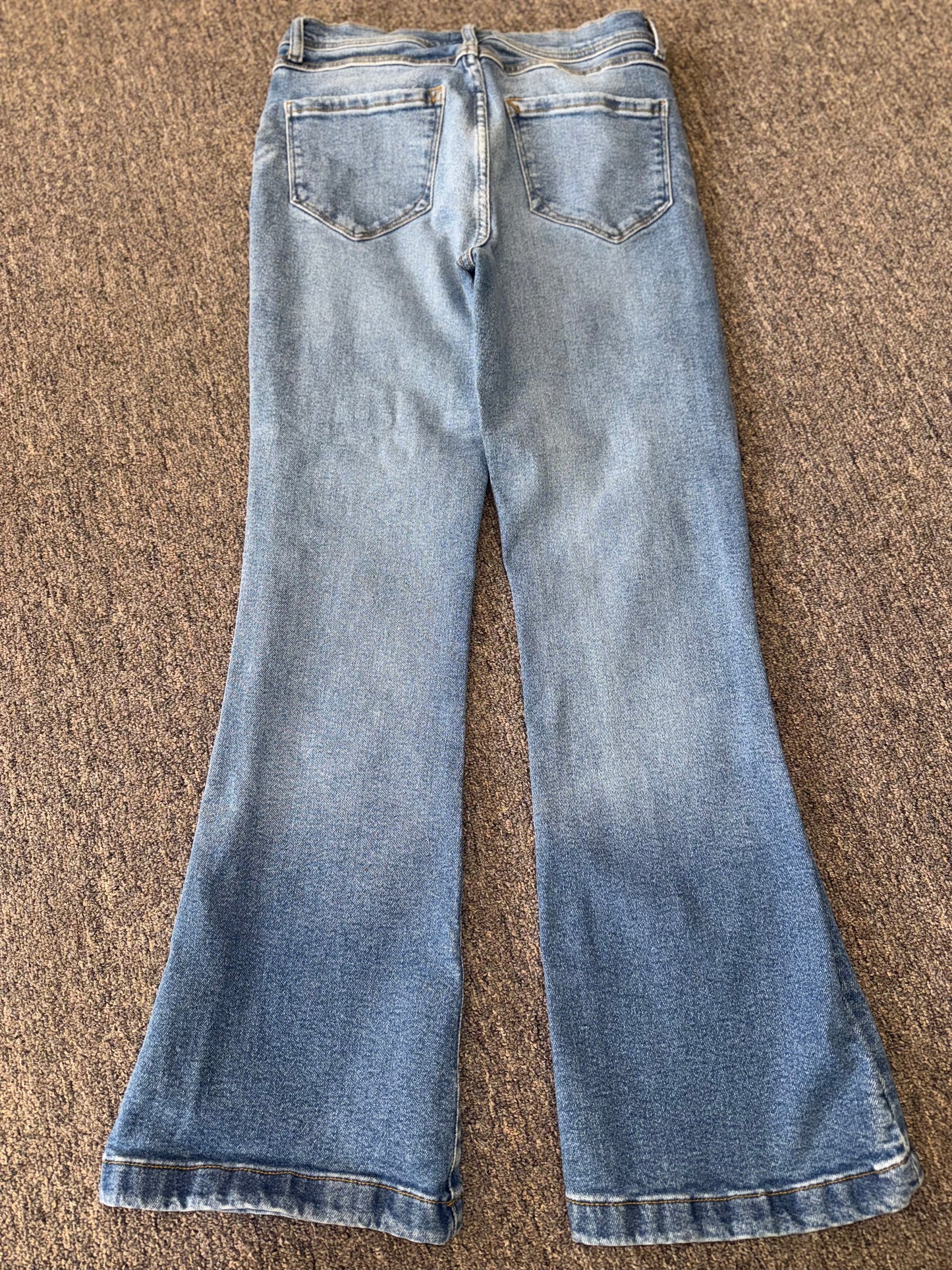 Kensie Jeans (8) The Savannah High Rise Flare Denim Vintage Luxe Jeans