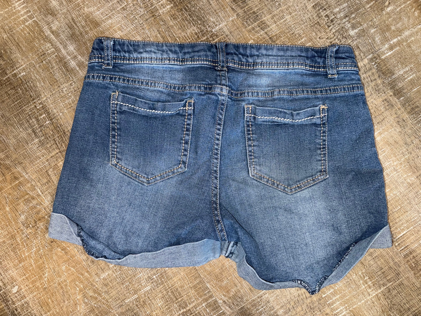 Arizona (16 1/2 Plus Juniors) Slim Fit Denim Jean Shorts