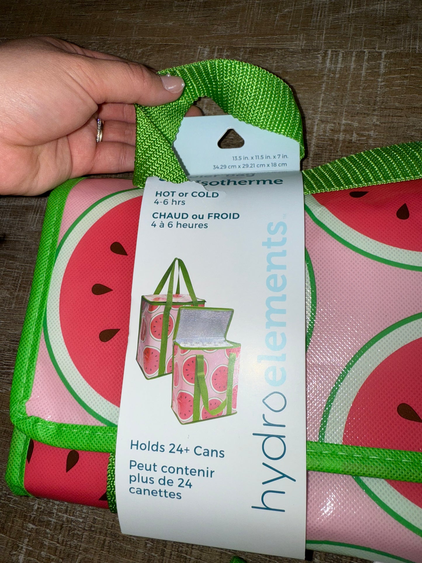 Hydro Elements Watermelon Themed Insulated Cooler Tote