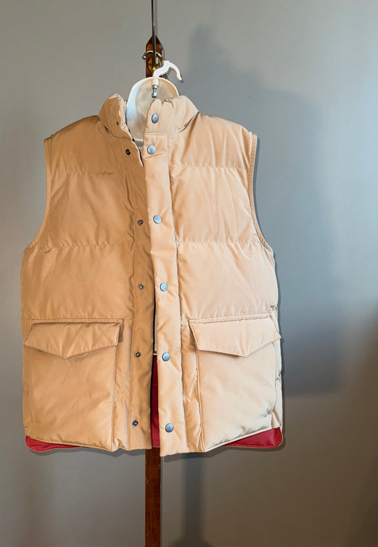 NWT Alpine Design (Medium) Brand New Wind//Water Resistant Tan Button Up Vest
