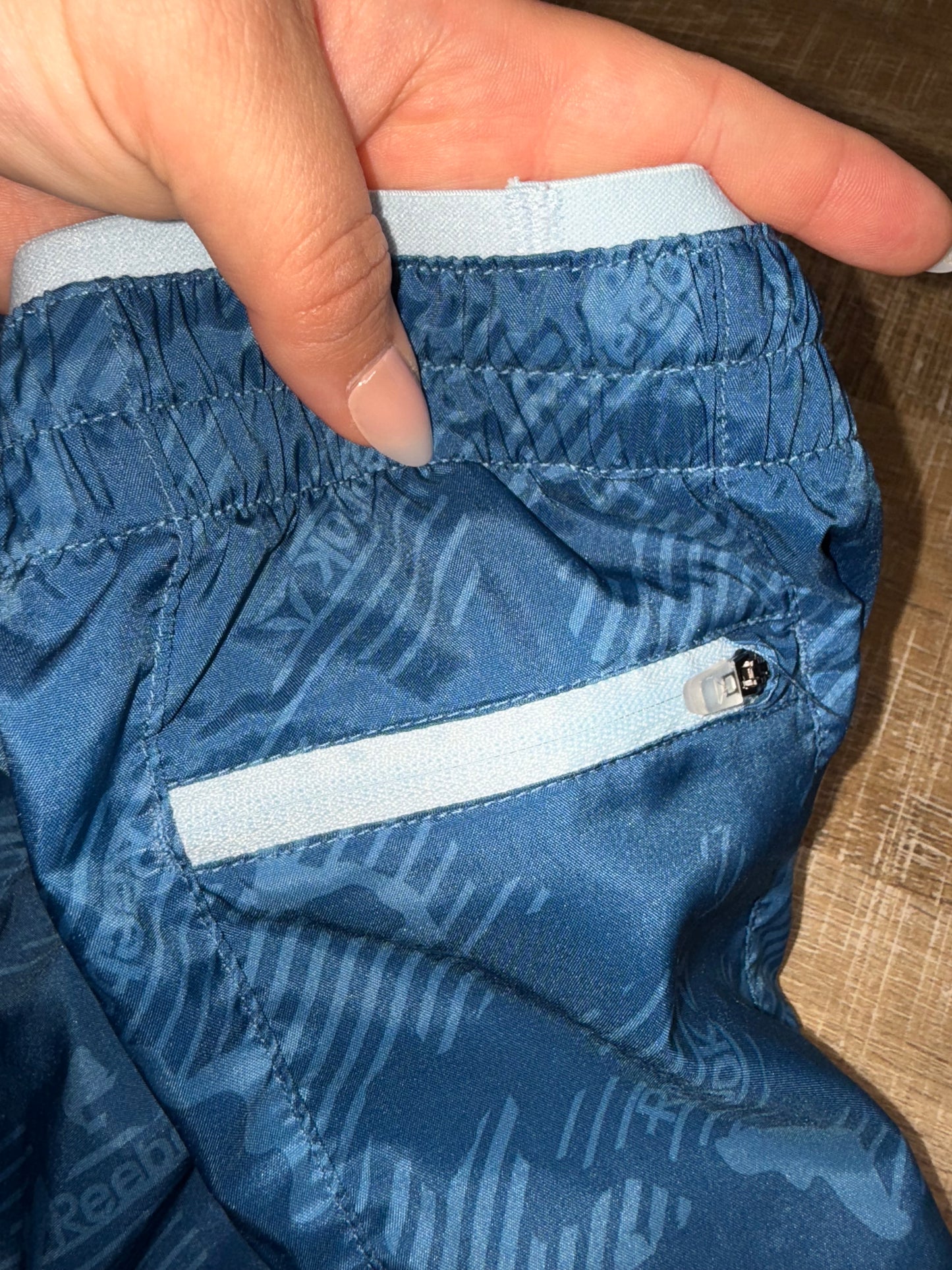Reebok (Large) Blue Sporty Shorts with Built Ins